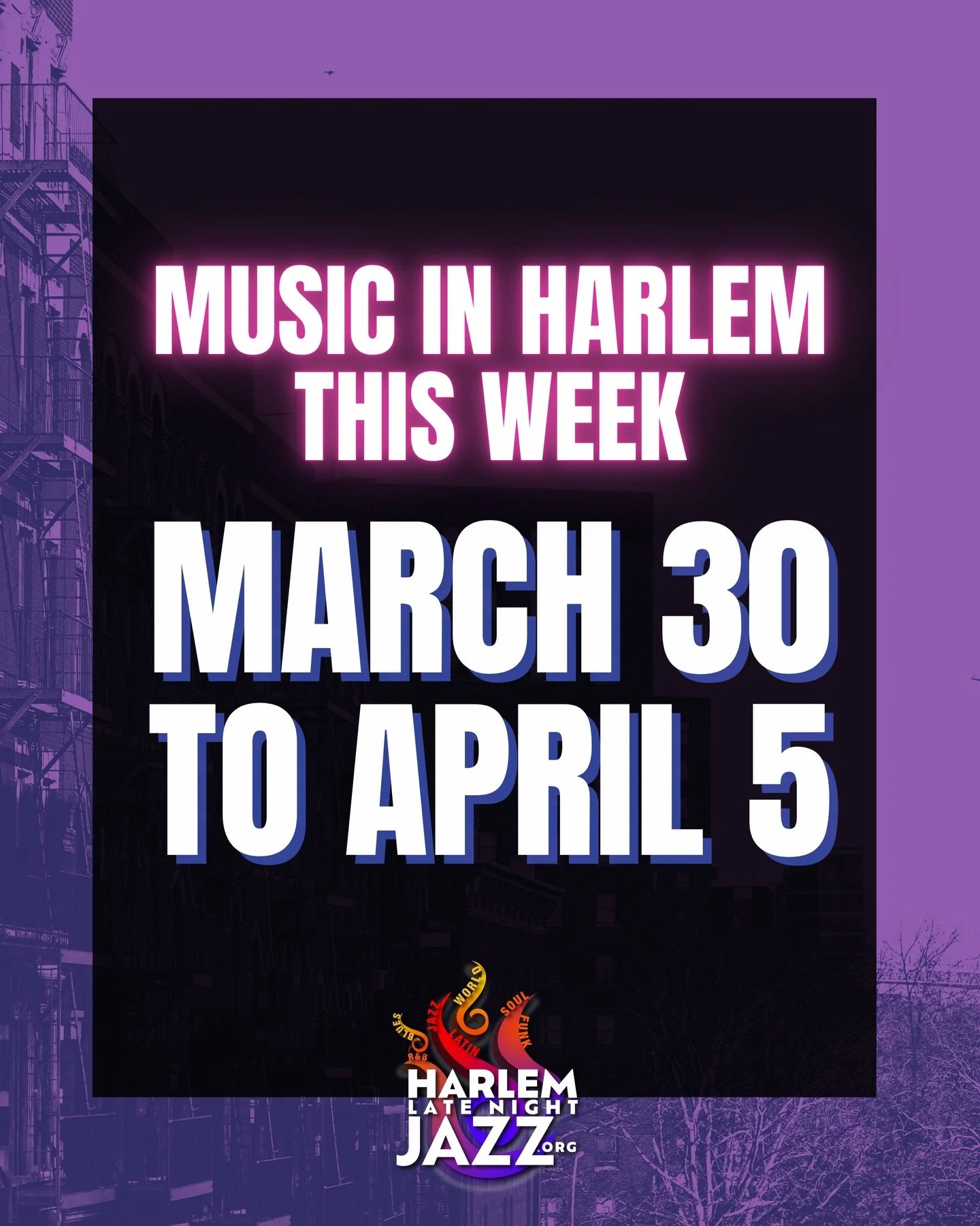 🎵 MUSIC IN HARLEM &middot; MARCH 30 &ndash; APRIL 5

Spring is here 🌸 New season, same Harlem soul &mdash; let the music bloom

🎤 MONDAY MAR 30
Phil&rsquo;s House of Blues (@philshouseofblues) @ Silvana (@silvanaharlem)
7&ndash;10 PM &middot; 300 