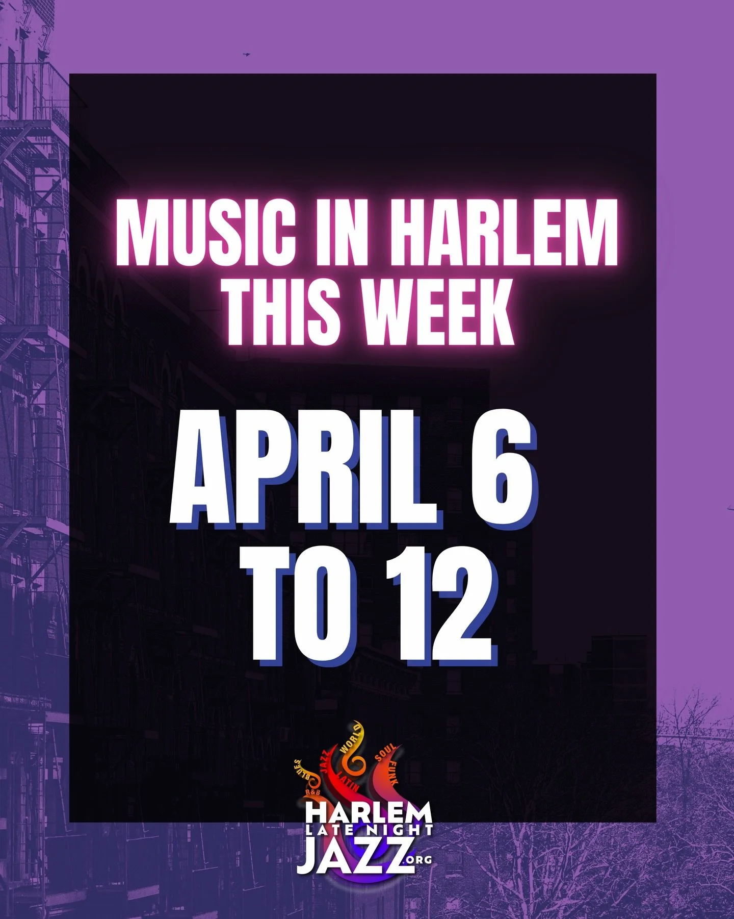 🎶 MUSIC IN HARLEM THIS WEEK &mdash; April 6 to 12 🎶

MONDAY, APRIL 6
🎹 Phil&rsquo;s House of Blues (@philshouseofblues) &mdash; Silvana | 7&ndash;10 PM | 300 W 116th St | @silvanaharlem
🎤 Open Mic Mondays (@harlemnightsopenmic) &mdash; Harlem Nig