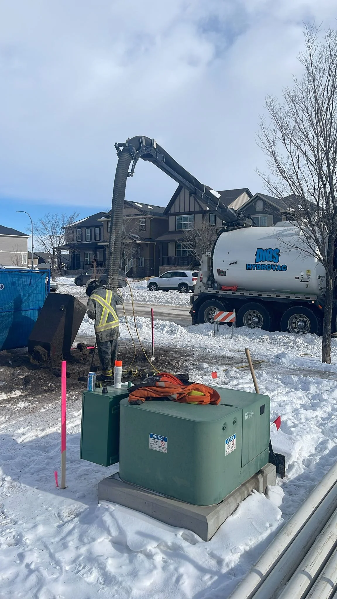 Hydrovac Services for Home Builders in Calgary, Edmonton and Western Canada
