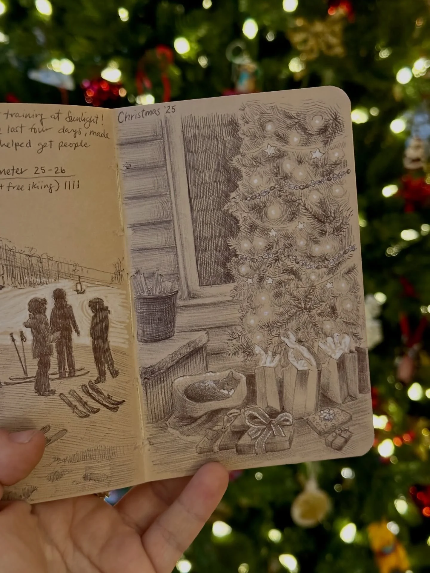 Merry Christmas! 🎄🥂❤️

ft. the obligatory yearly Christmas tree sketch, some handmade felt ornaments, and a few holiday traditions. 

Wishing everyone a peaceful and bright holiday season!