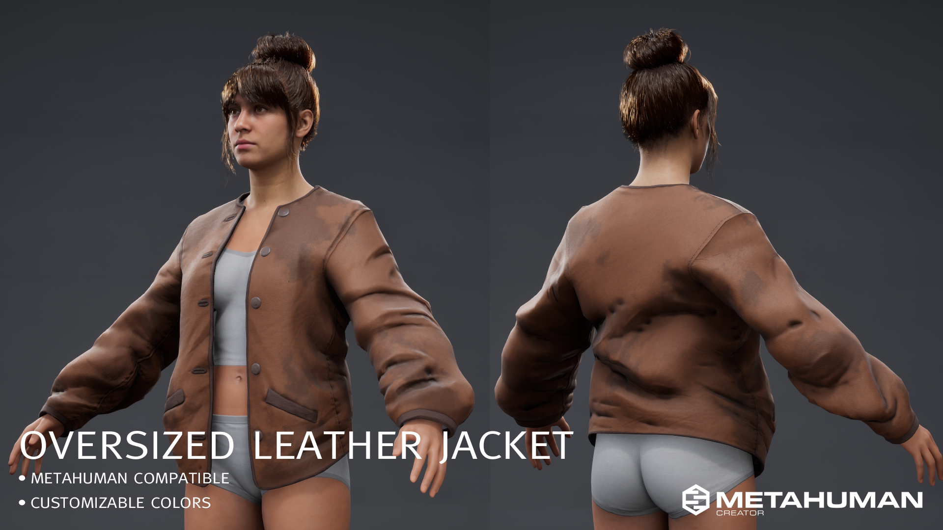 This is a parametric clothing item with native color customization built in to easily tailor the clothing to fit your project. This is ready-to-use with Metahuman creator and can simply be dragged and dropped into your Unreal project.