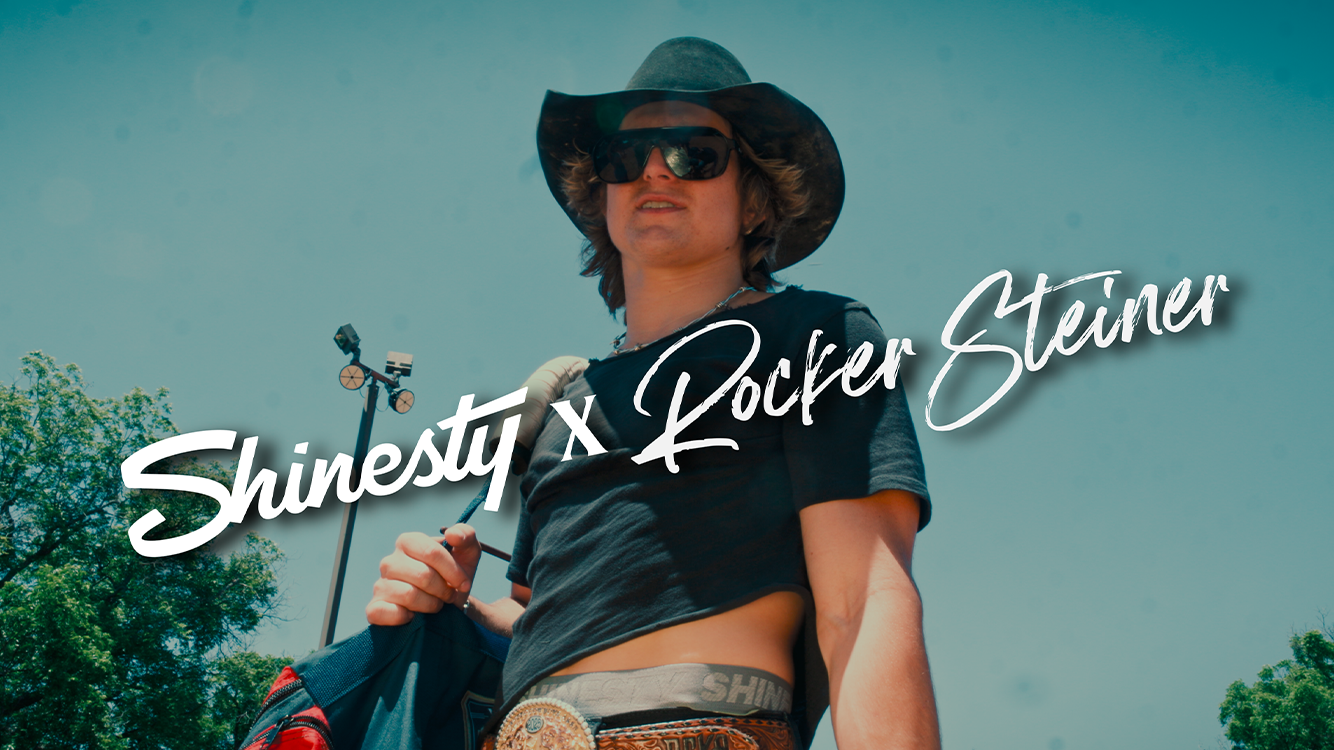 World Champion bareback rider Rocker Steiner brings his signature grit, confidence, humor, and fearless attitude to this exclusive Shinesty Underwear campaign. 
Produced by WildHorse Motion Films and BIG ENEMY PRODUCTIONS