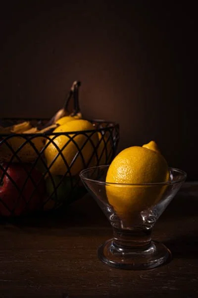 Painterly fruit bowl