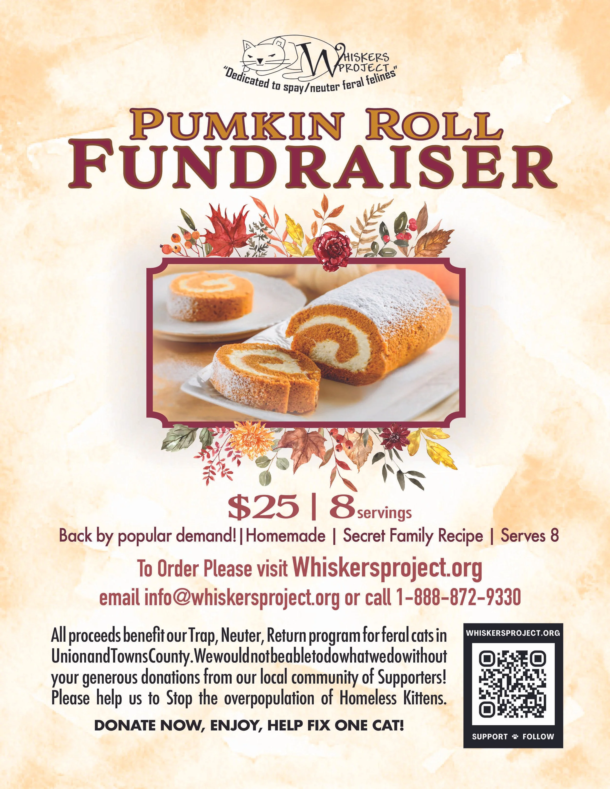 Pumpkin Roll Fundraiser