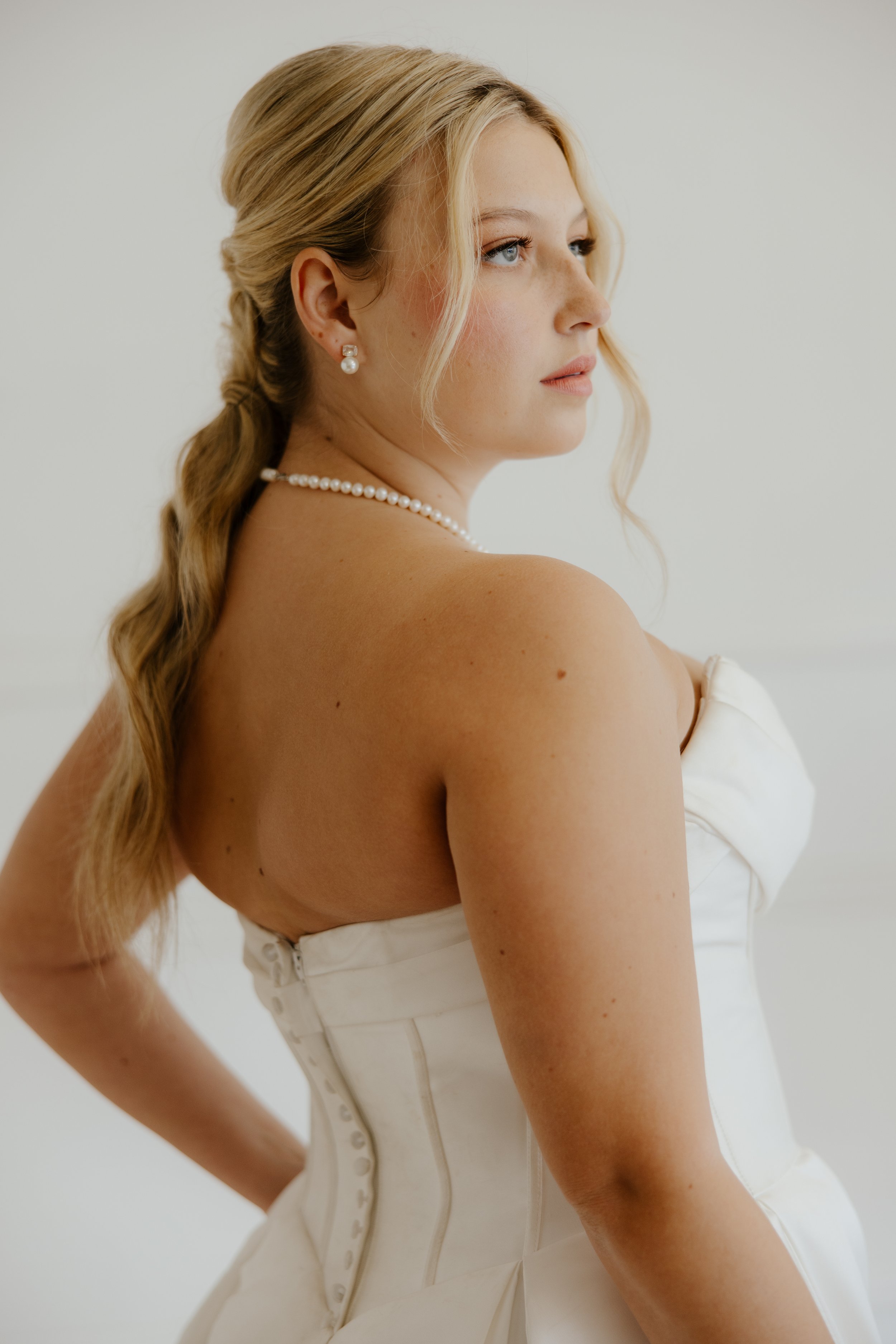 blonde bride natural glam makeup Los Angeles Orange County