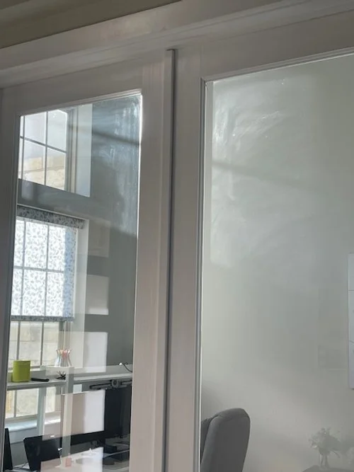 Have Glass Doors? Tired of seeing this?