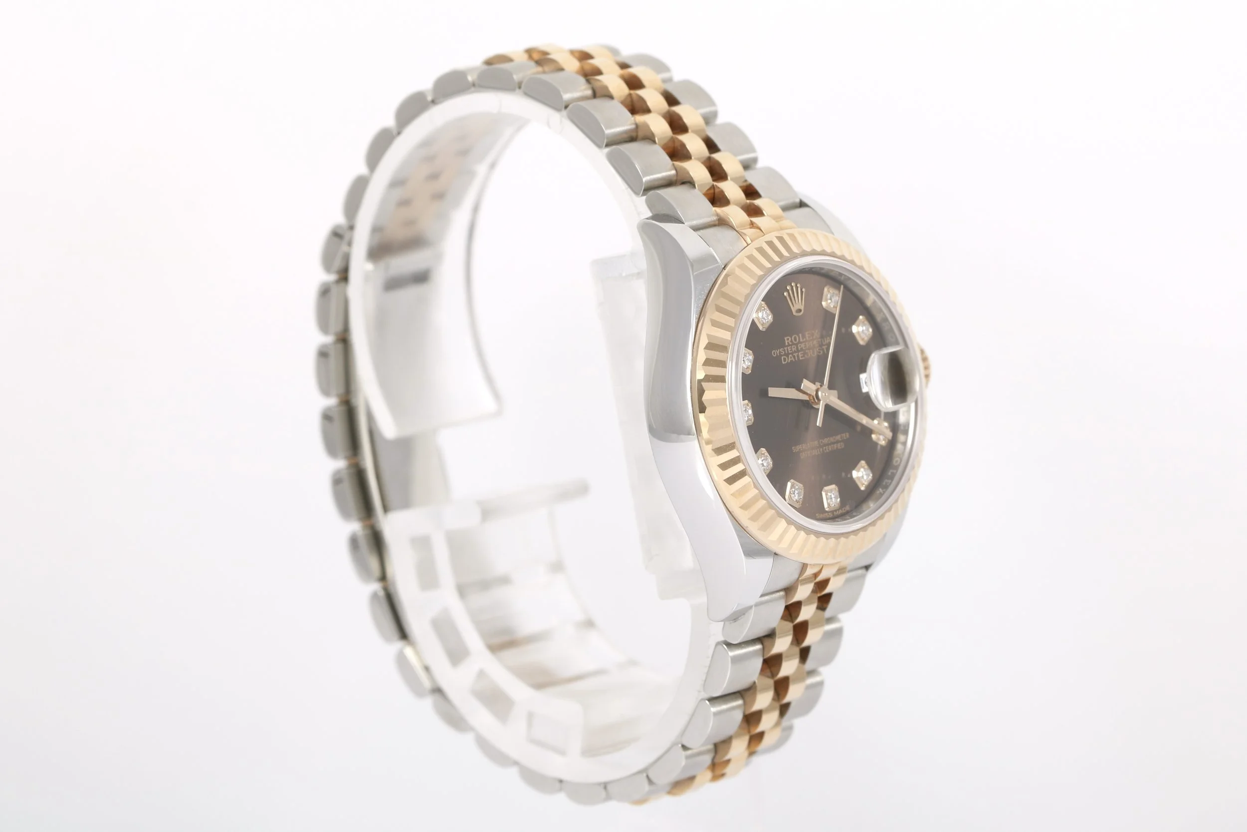 2016 Rolex Datejust 28mm - 279171 (Factory Chocolate Diamond Dial)