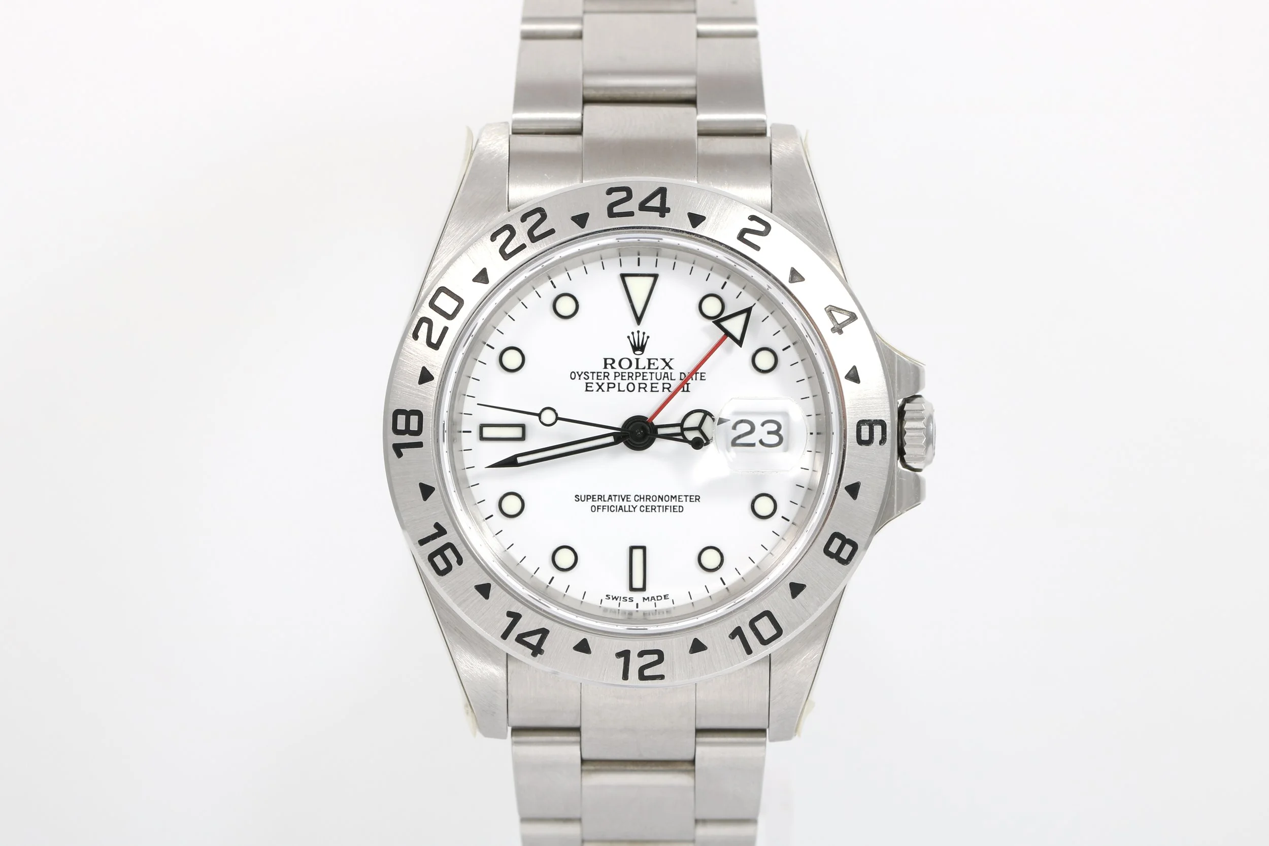 Stickered Rolex 16570 Explorer II - 16570 (Polar)