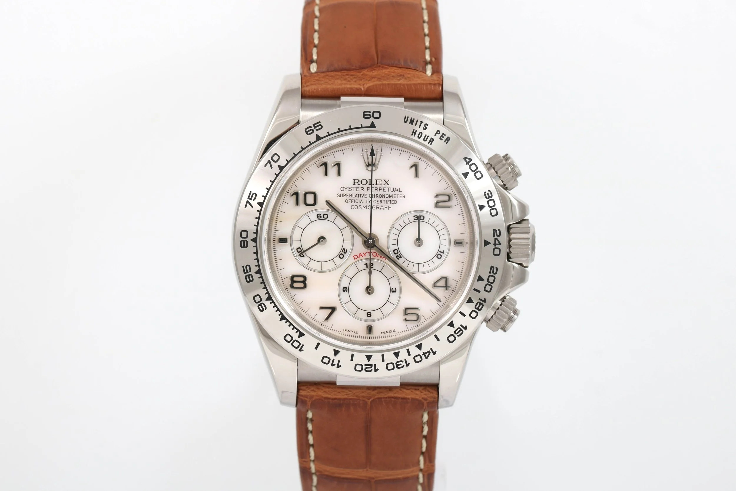 1999 Rolex Daytona - 16519 (White Arabic MOP)