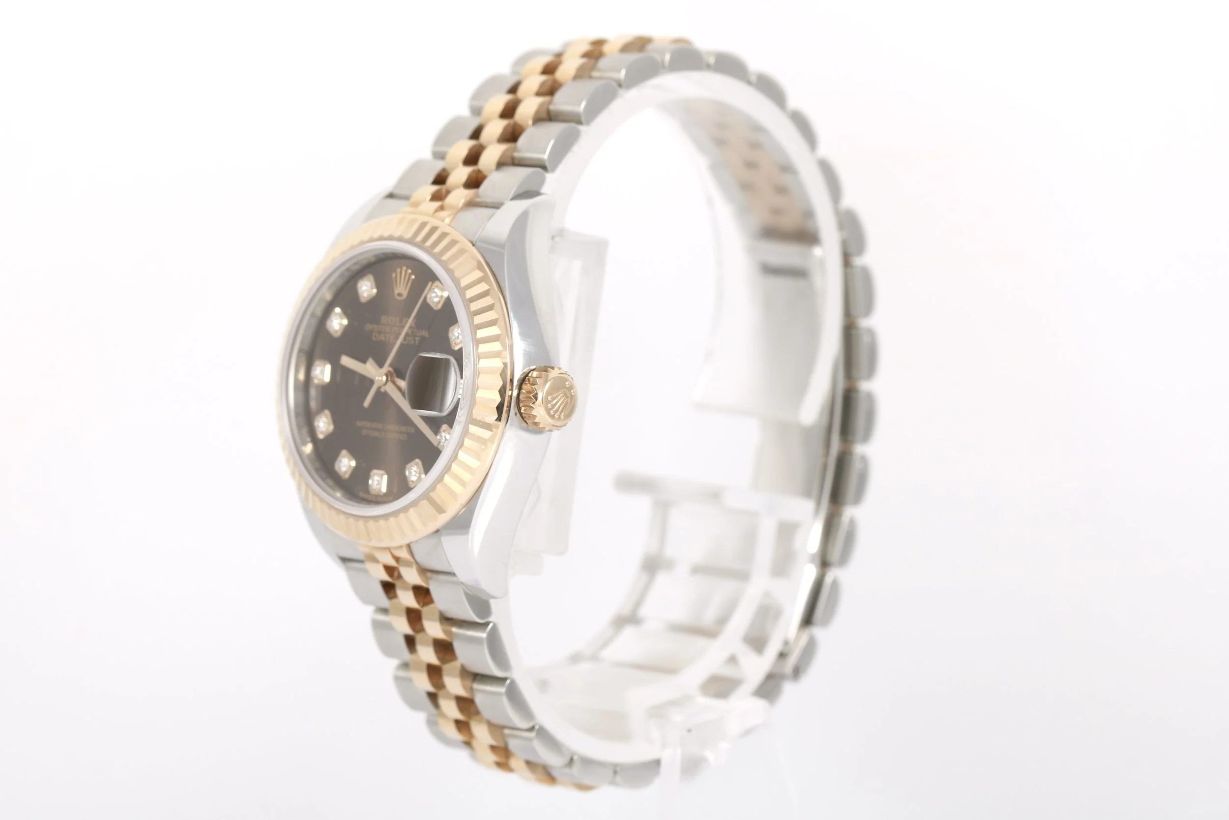 2016 Rolex Datejust 28mm - 279171 (Factory Chocolate Diamond Dial)
