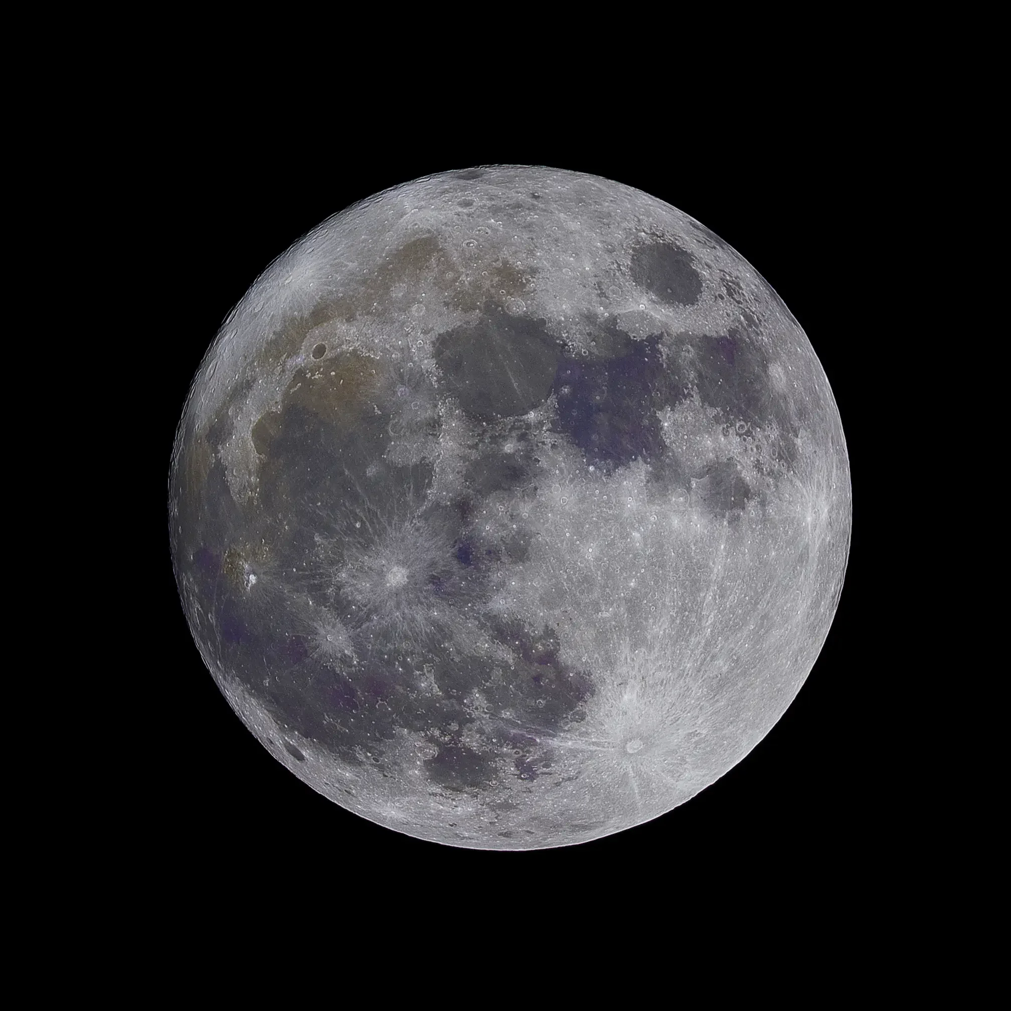 A detailed photograph of the moon against a black background.