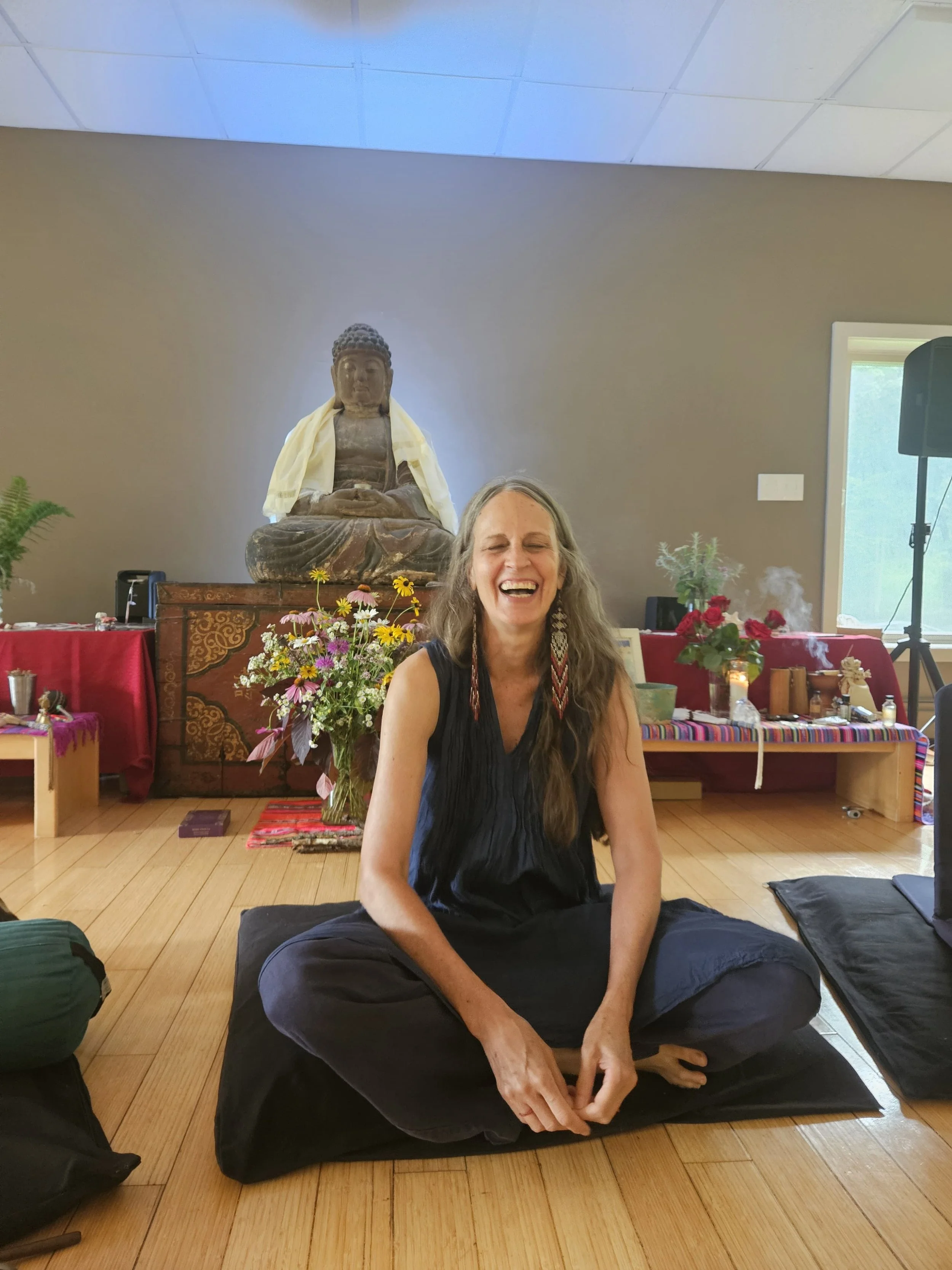 Lynn Schauwecker during women's retreat at Menla