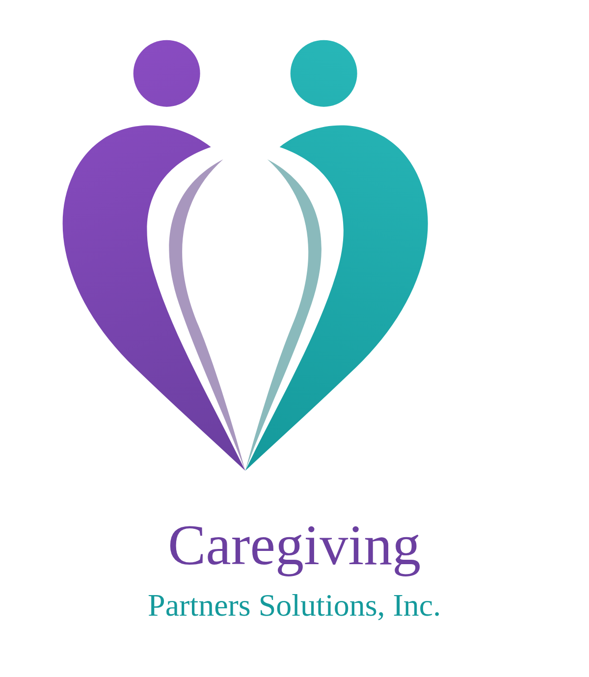Heart logo with company name