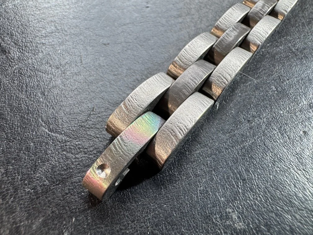 Handmade Titanium Bracelet – Sculptural Jewelry - #65