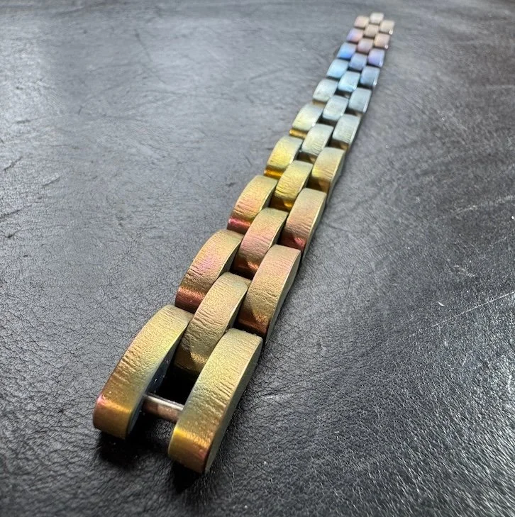 Handmade Titanium Bracelet – Sculptural Jewelry - #67