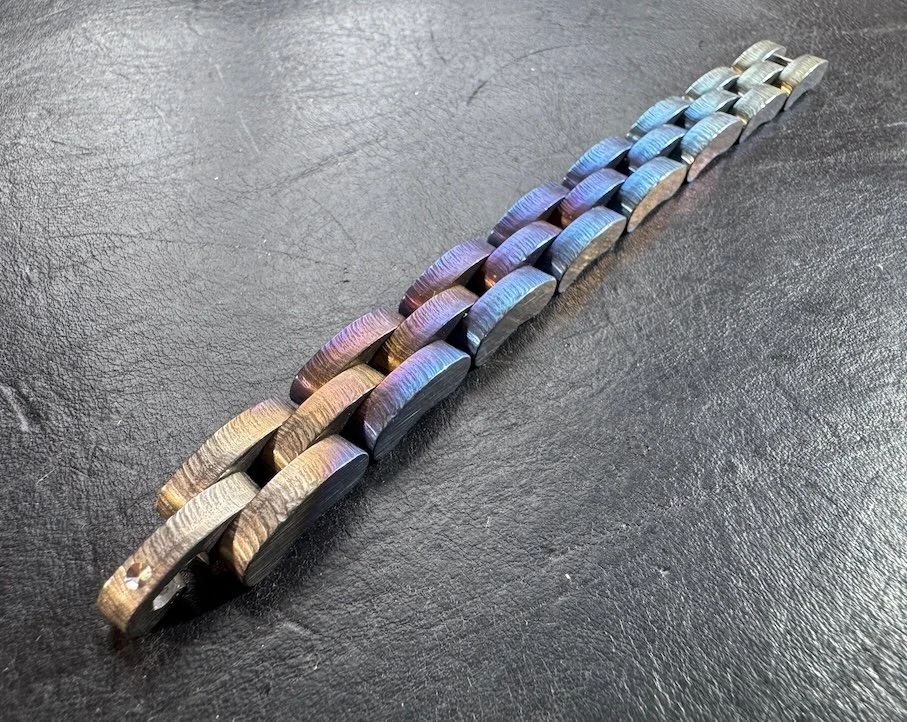 Handmade Titanium Bracelet – Sculptural Jewelry - #68