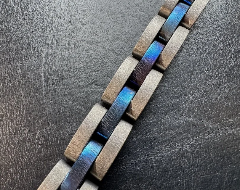 Handmade Titanium Bracelet – Sculptural Jewelry - #59