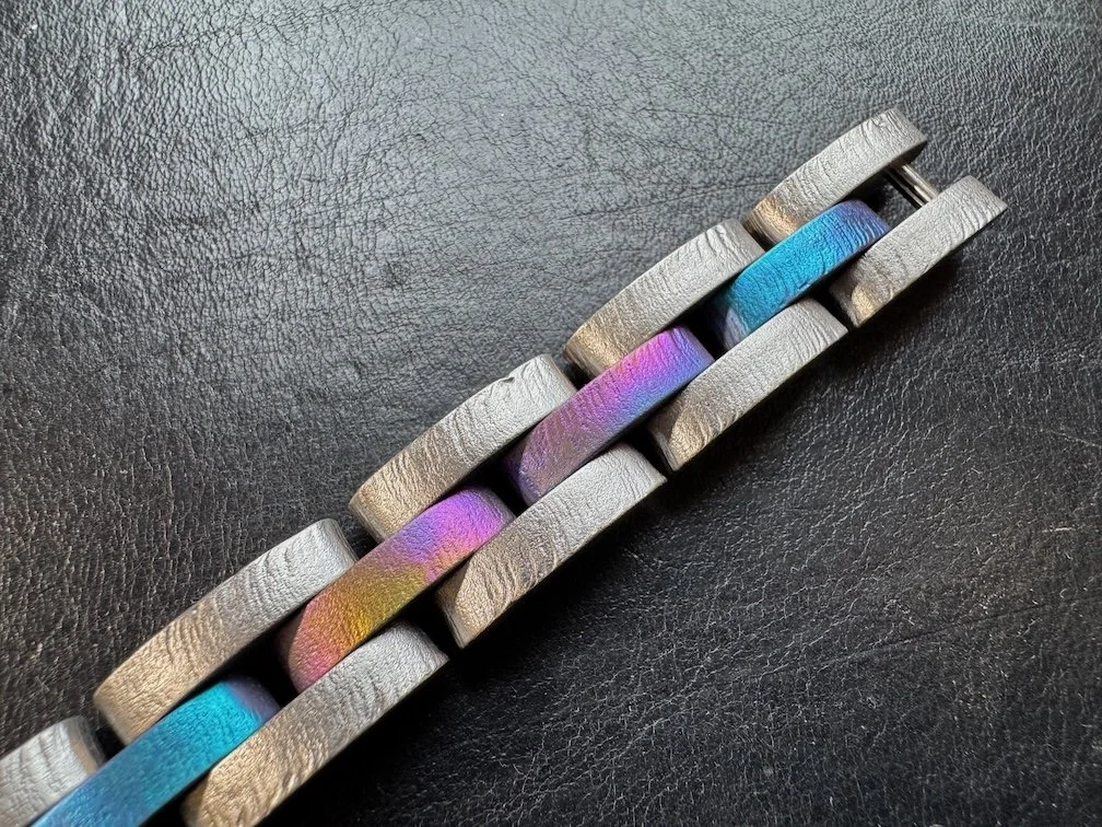 Handmade Titanium Bracelet – Sculptural Jewelry - #61