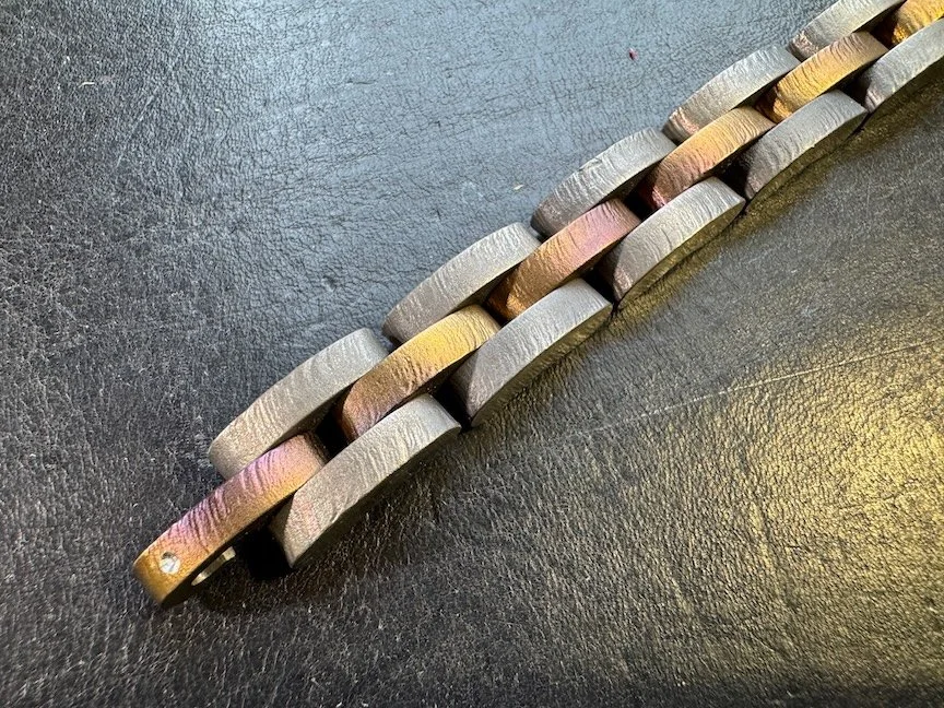 Handmade Titanium Bracelet – Sculptural Jewelry - #56