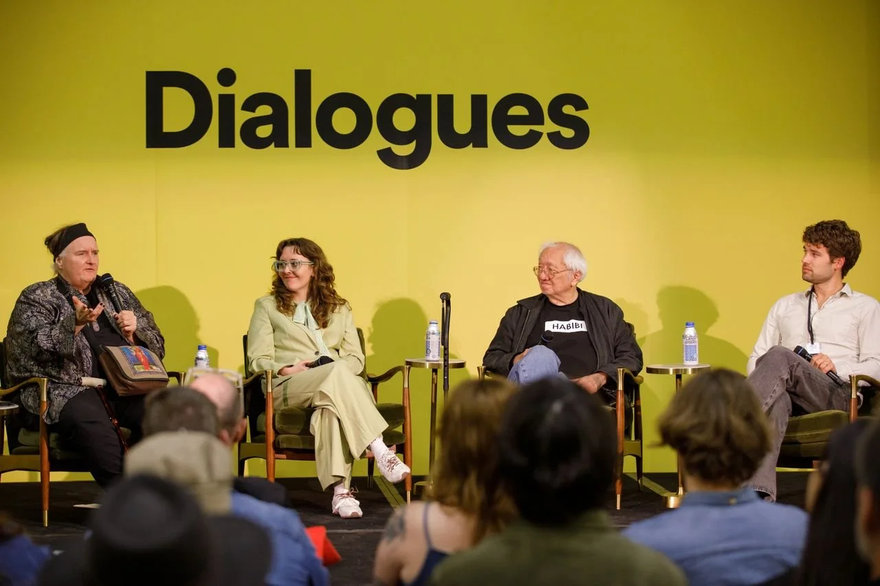 2026 CHICAGO EXPO panel: CAConrad, Emily Watlington, John Yau, Marko Gluhaich (photo credit: (Photo by Casey Kelbaugh Associates)