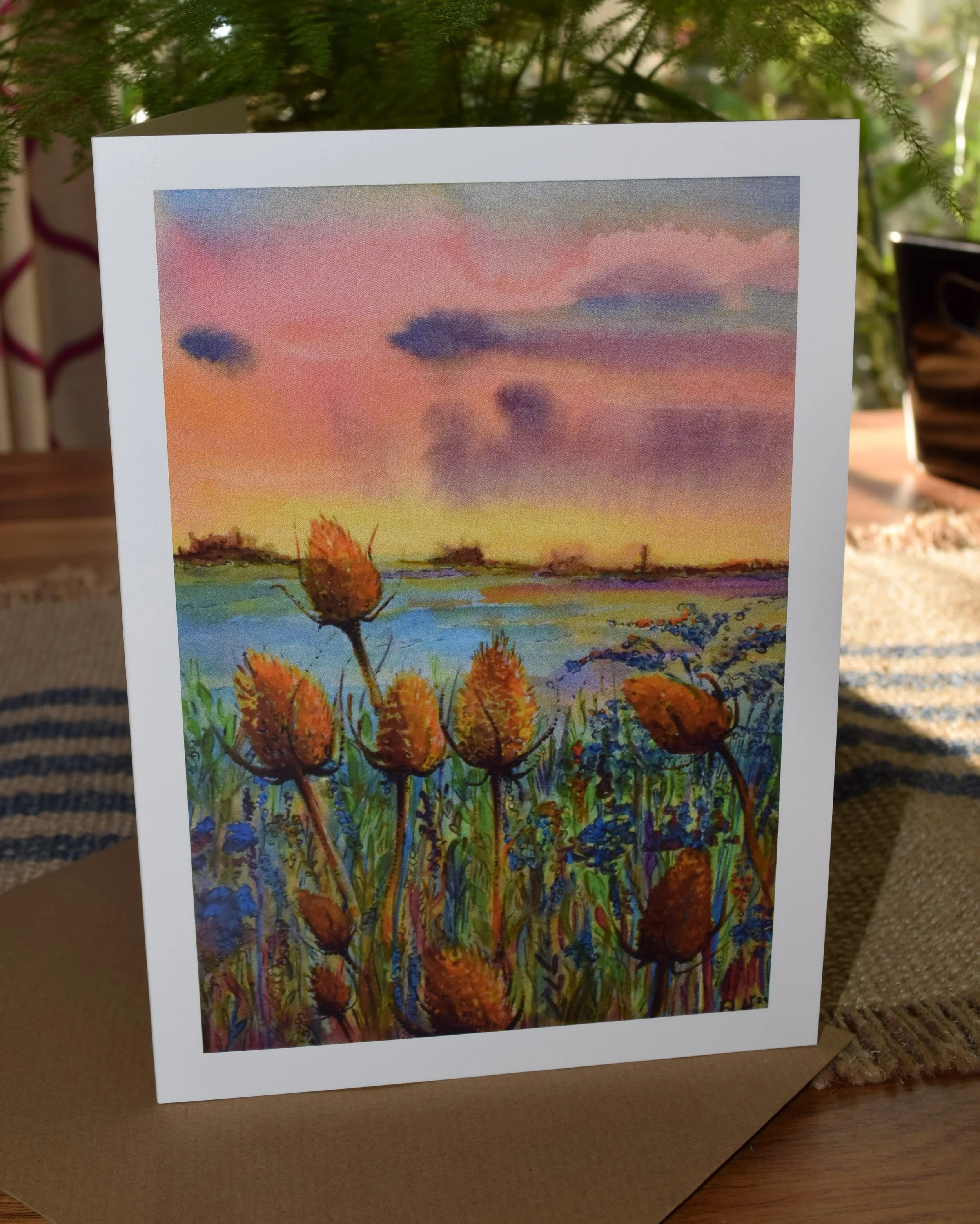 Gentle Glow- Blank Greetings Card