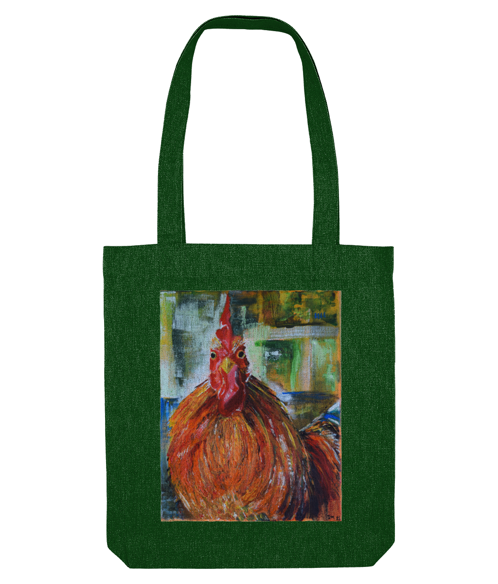 Westford Mill Promo Shoulder Tote Bag DSC 0173 Daffodil Moon Art-The Watchful Cockerel