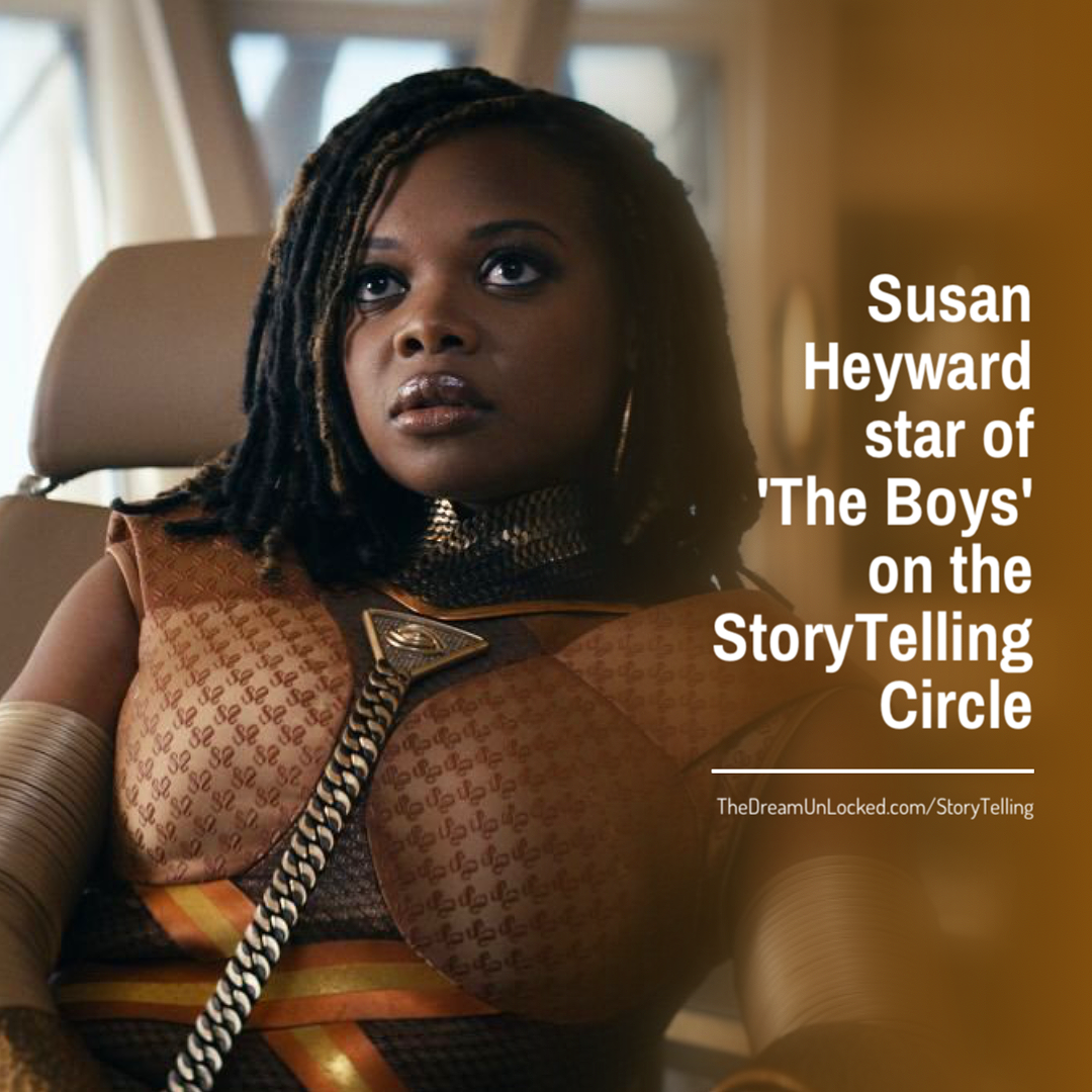 Close-up of Susan Heyward dressed as a character from 'Star Trek's' Starfleet, sitting in a spaceship, with a serious expression.