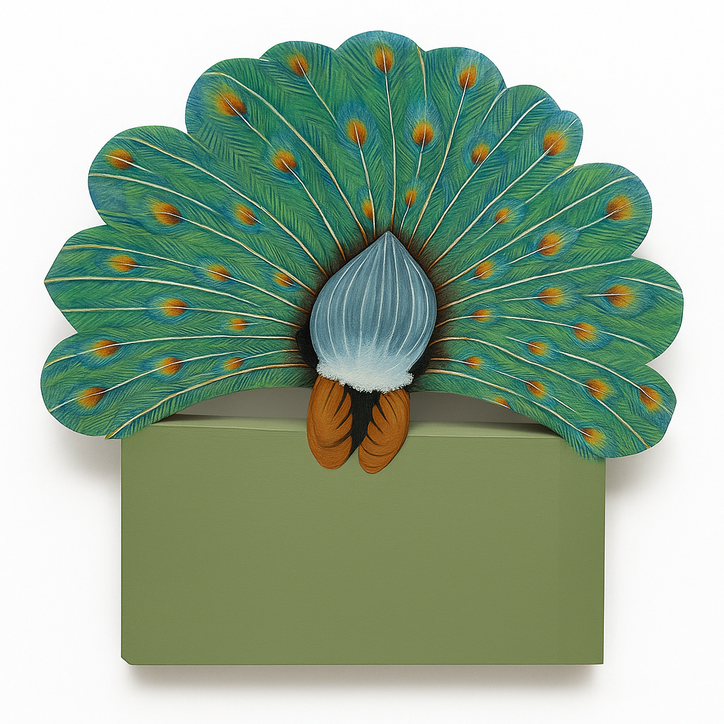 Peacock Seat with Storage (Back)