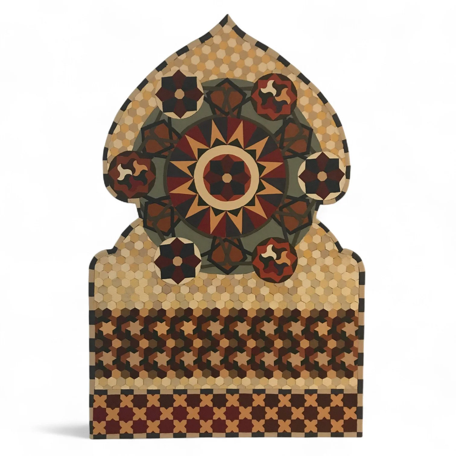 Leather Marquetry Wall Hanging