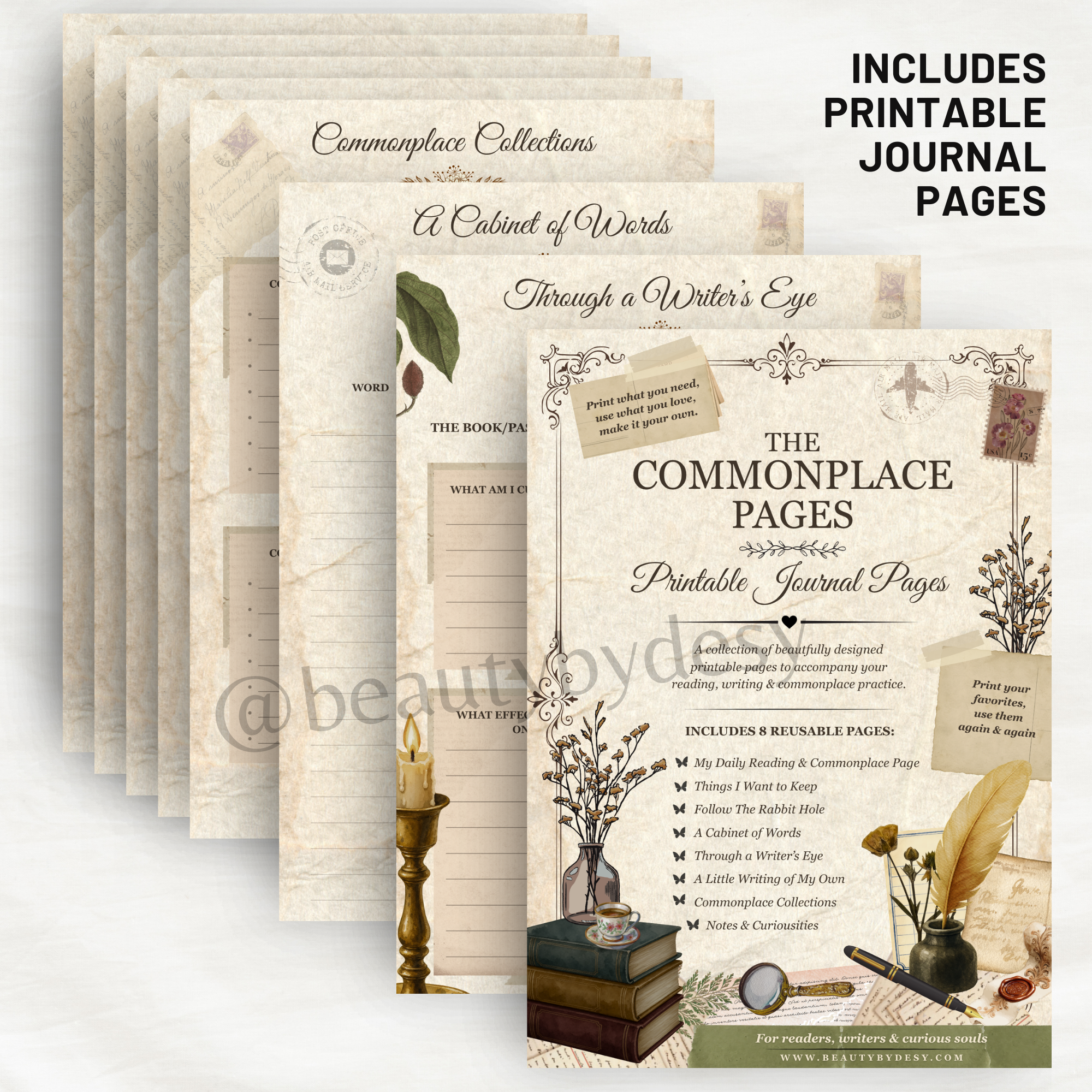 The Cozy Commonplace Companion - Includes Journal Pages.png