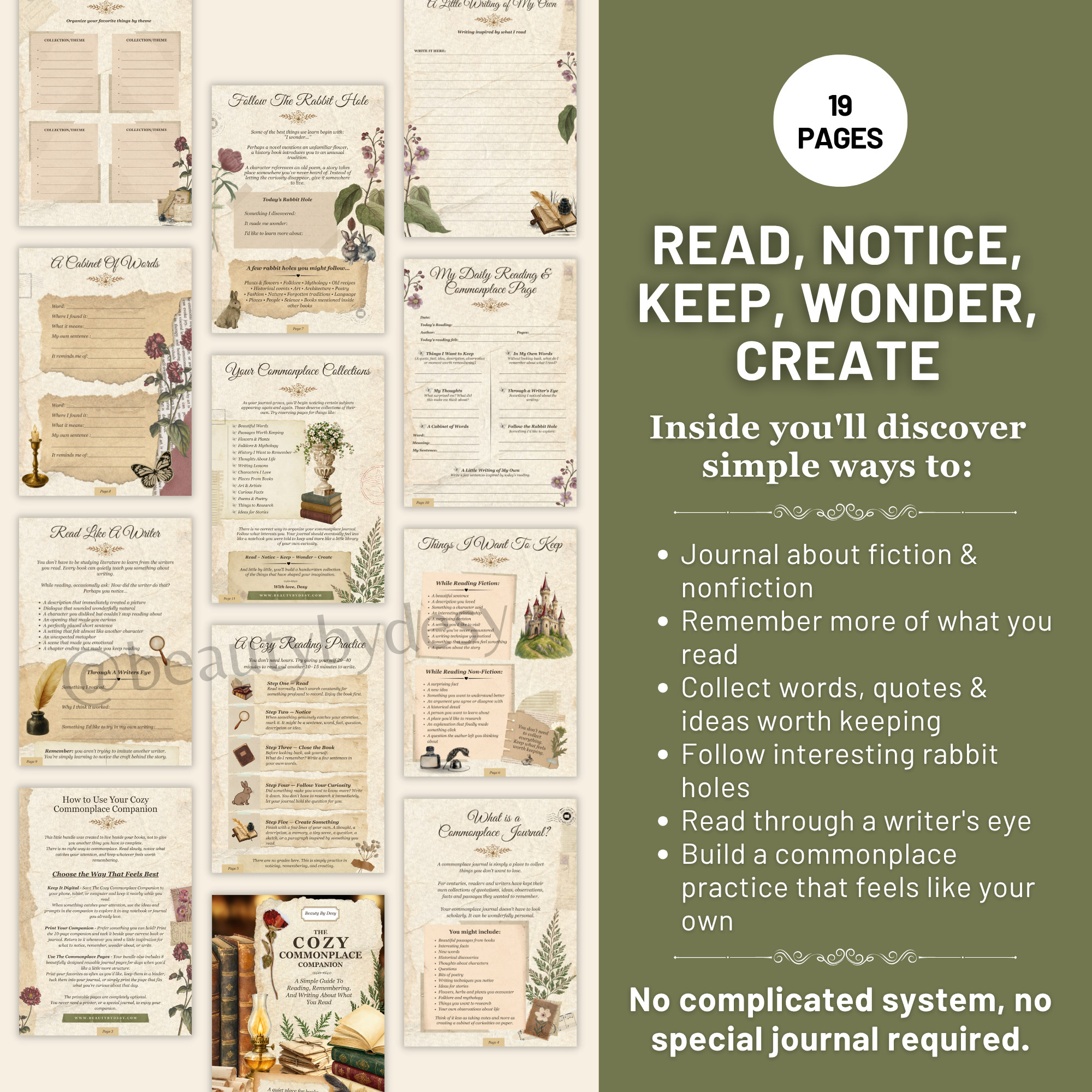 The Cozy Commonplace Companion - Commonplace Notebook Guide.png