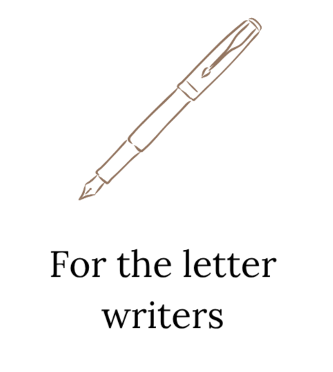 For the letter writers
