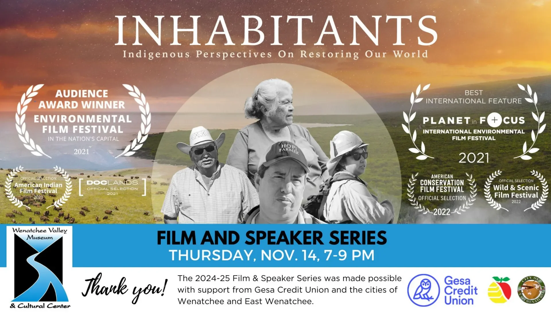 The 2024-25 Film and Speaker Series presents: Inhabitants