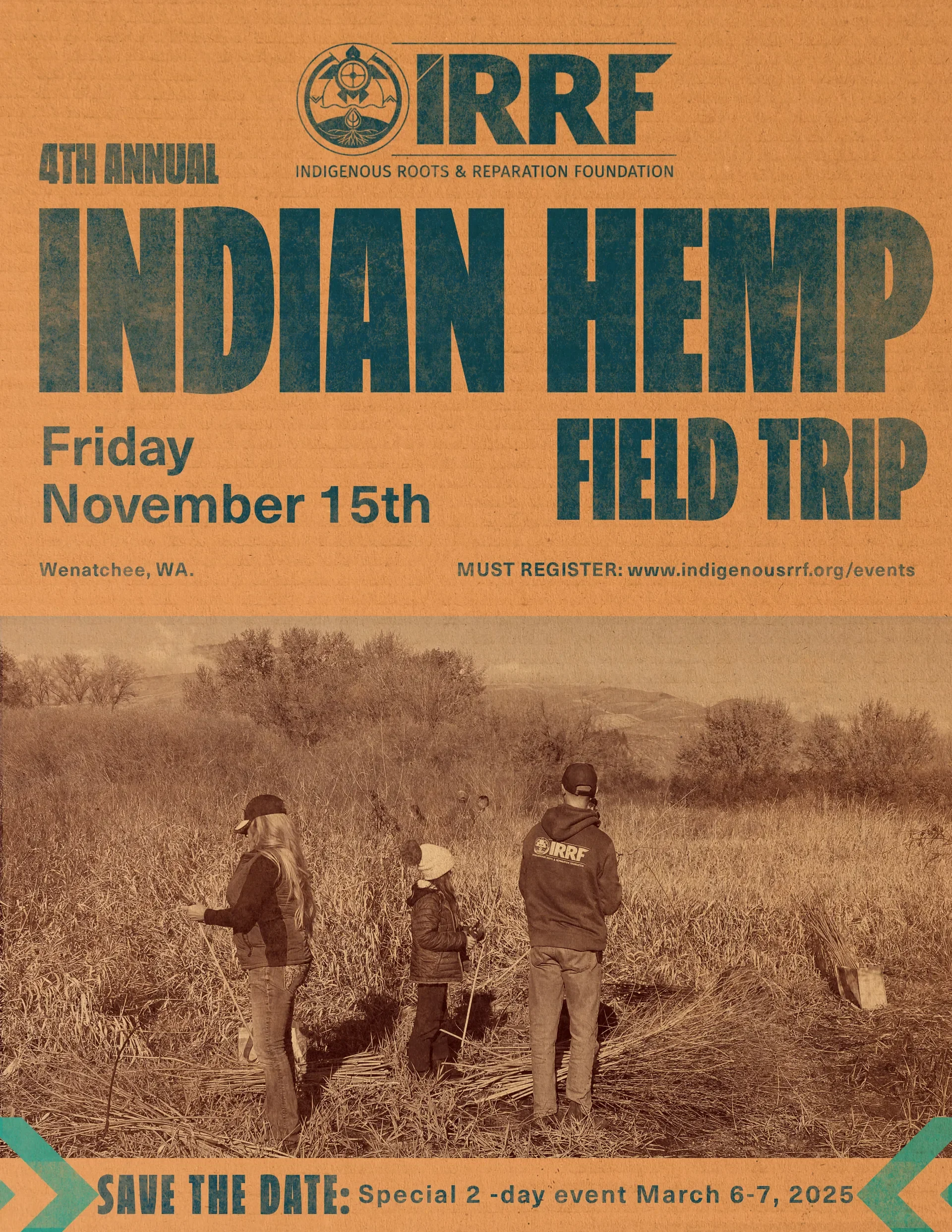 4th Annual Indigenous Roots & Reparation Foundation Indian Hemp Field Trip