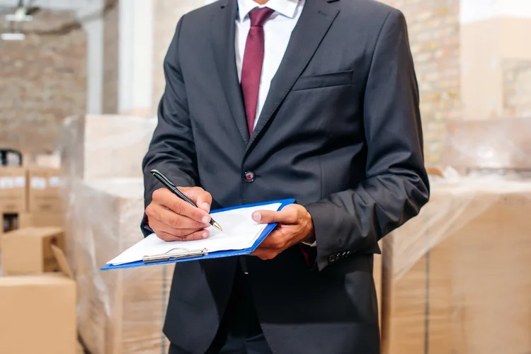 Insurance claim documentation on a clipboard