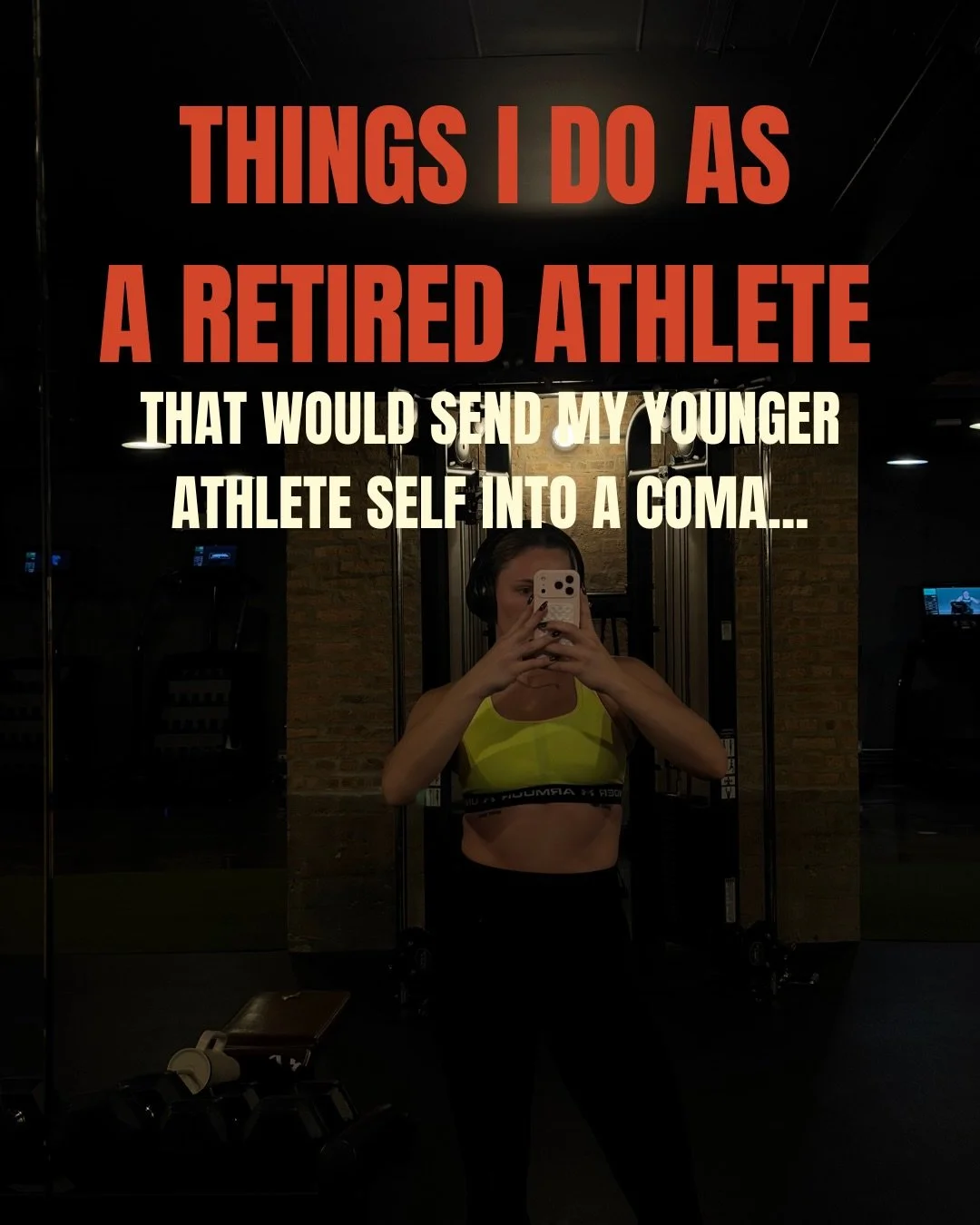 things I do as a retired athlete that would send my younger athlete self into a coma&hellip;

if you laughed and feel lowkey called out&hellip;you&rsquo;re in the right place lol

in high school and college athletics I struggled with several differen