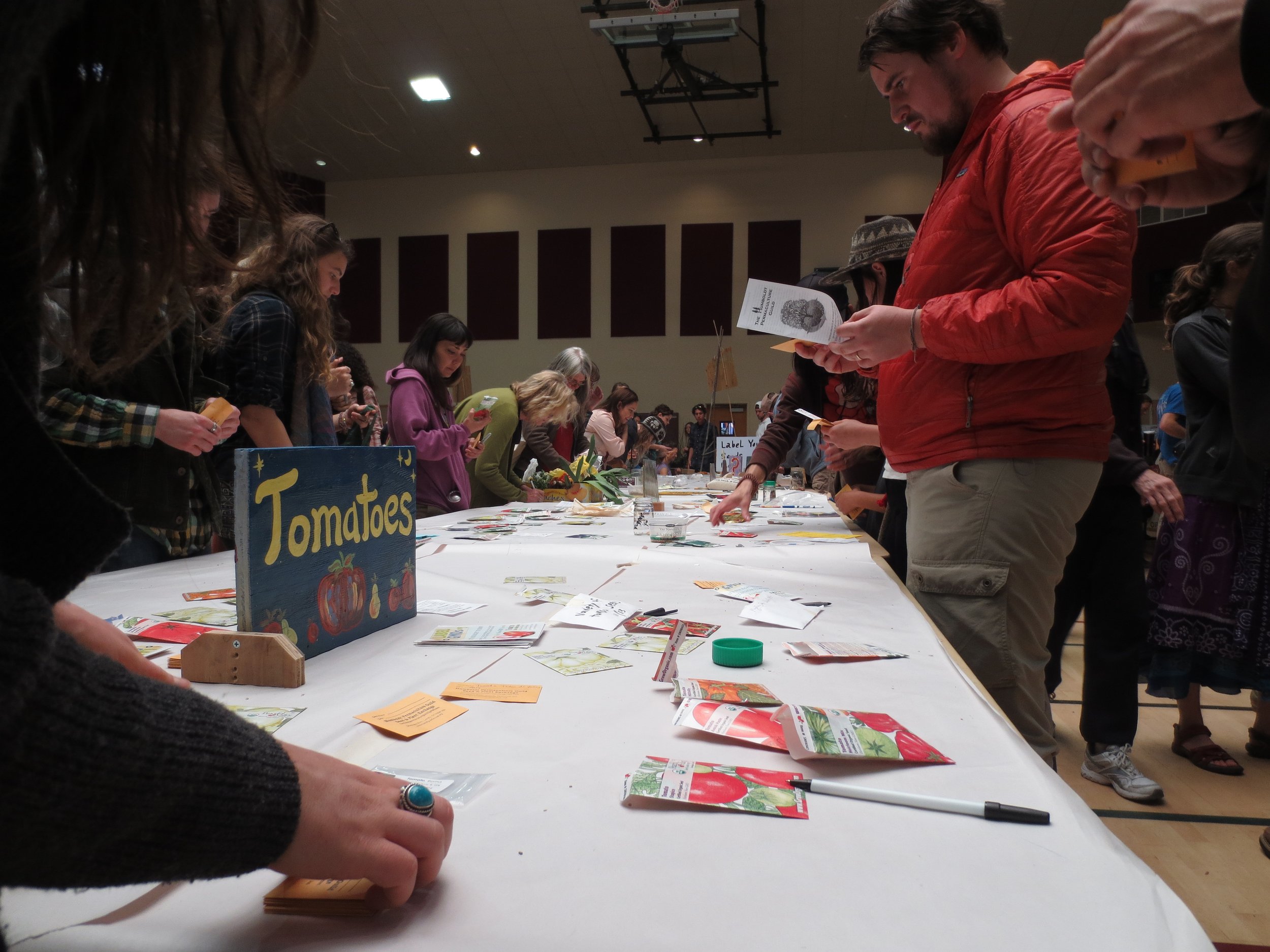 Photos of the Humboldt Permaculture Guild's 2015 Seed & Plant Exchange
