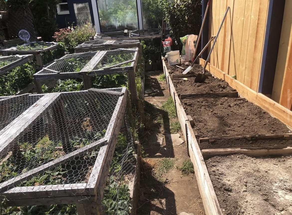 photo of Gary Glassman's home garden, site of the September Garden Gathering from Humboldt Permaculture Guild, in Arcata, CA