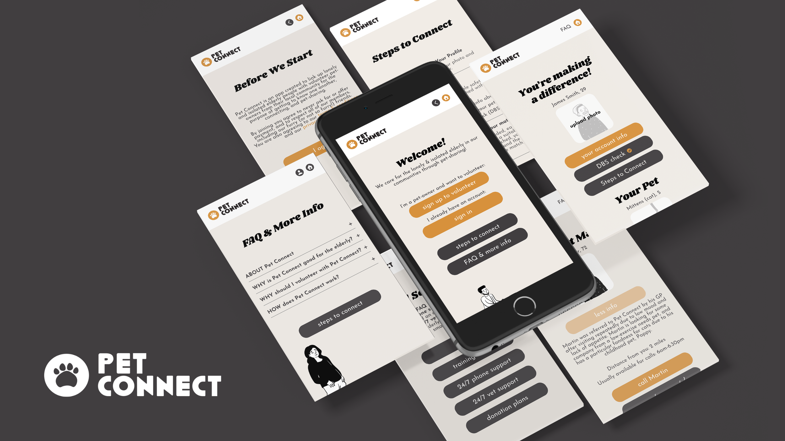 Pet Connect | Social Impact App Design