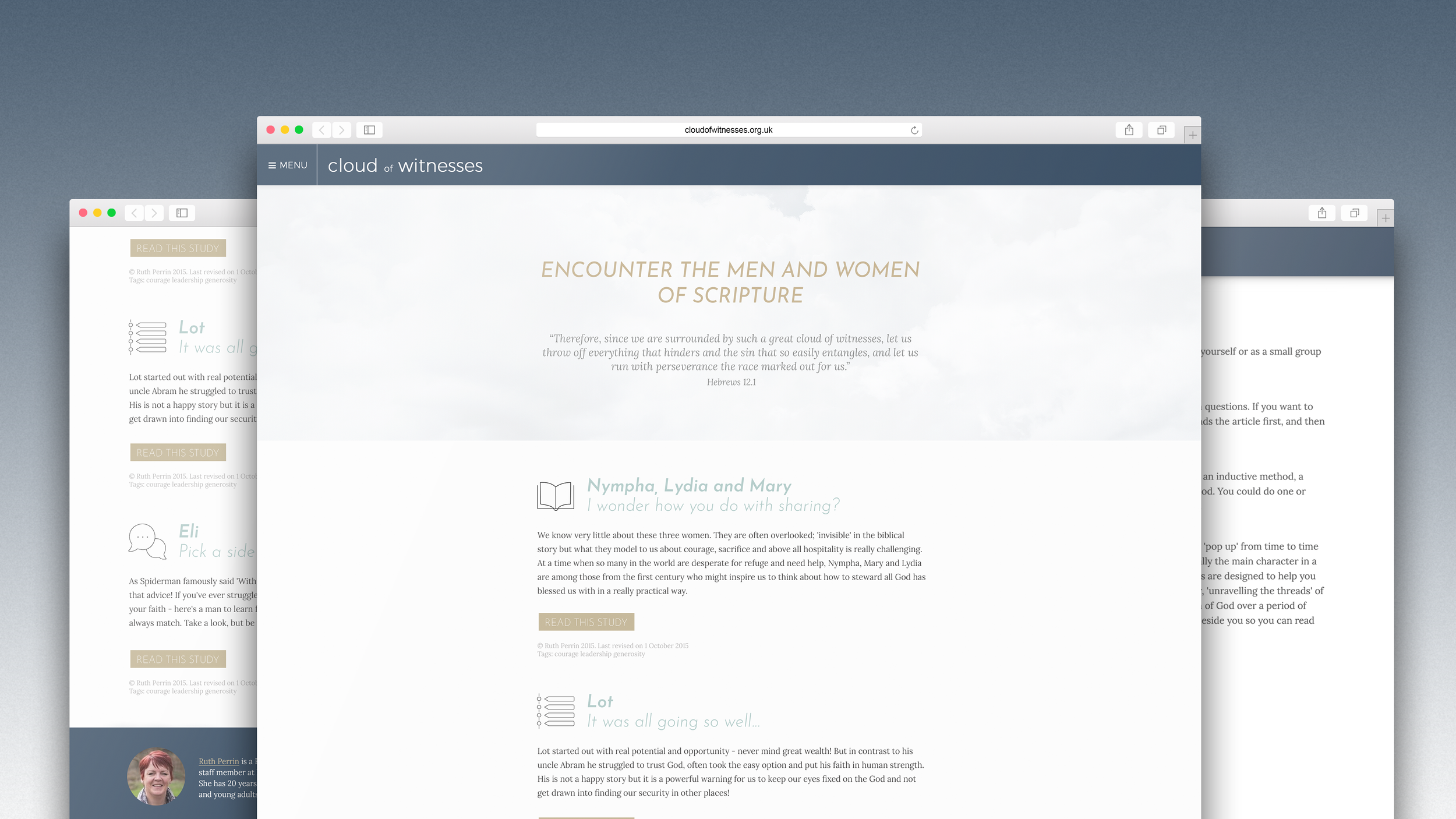 Cloud of Witnesses | Website Design & Icons