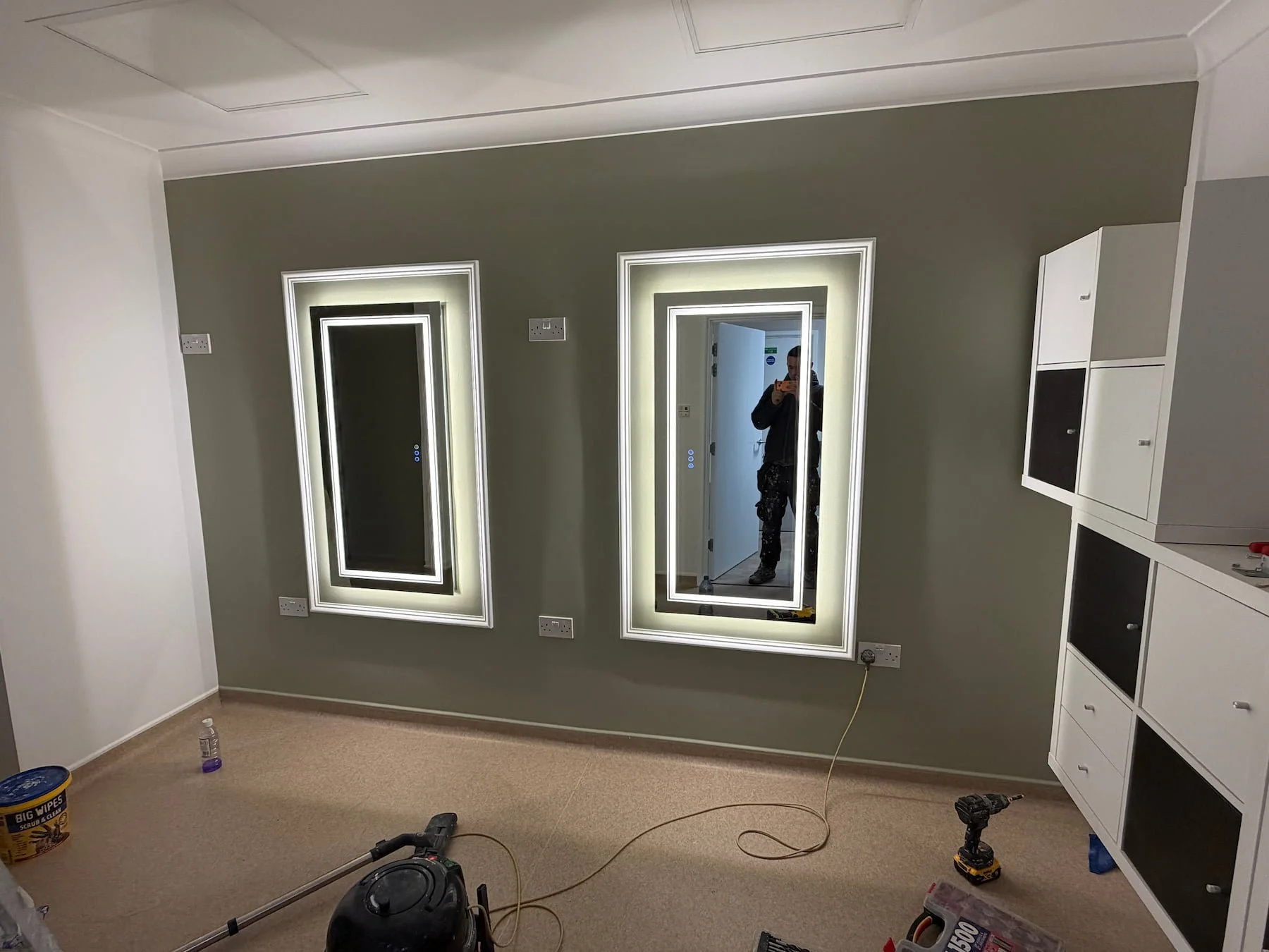 Interior salon refurbishment and decorating within a commercial care environment in Shenley, Hertfordshire