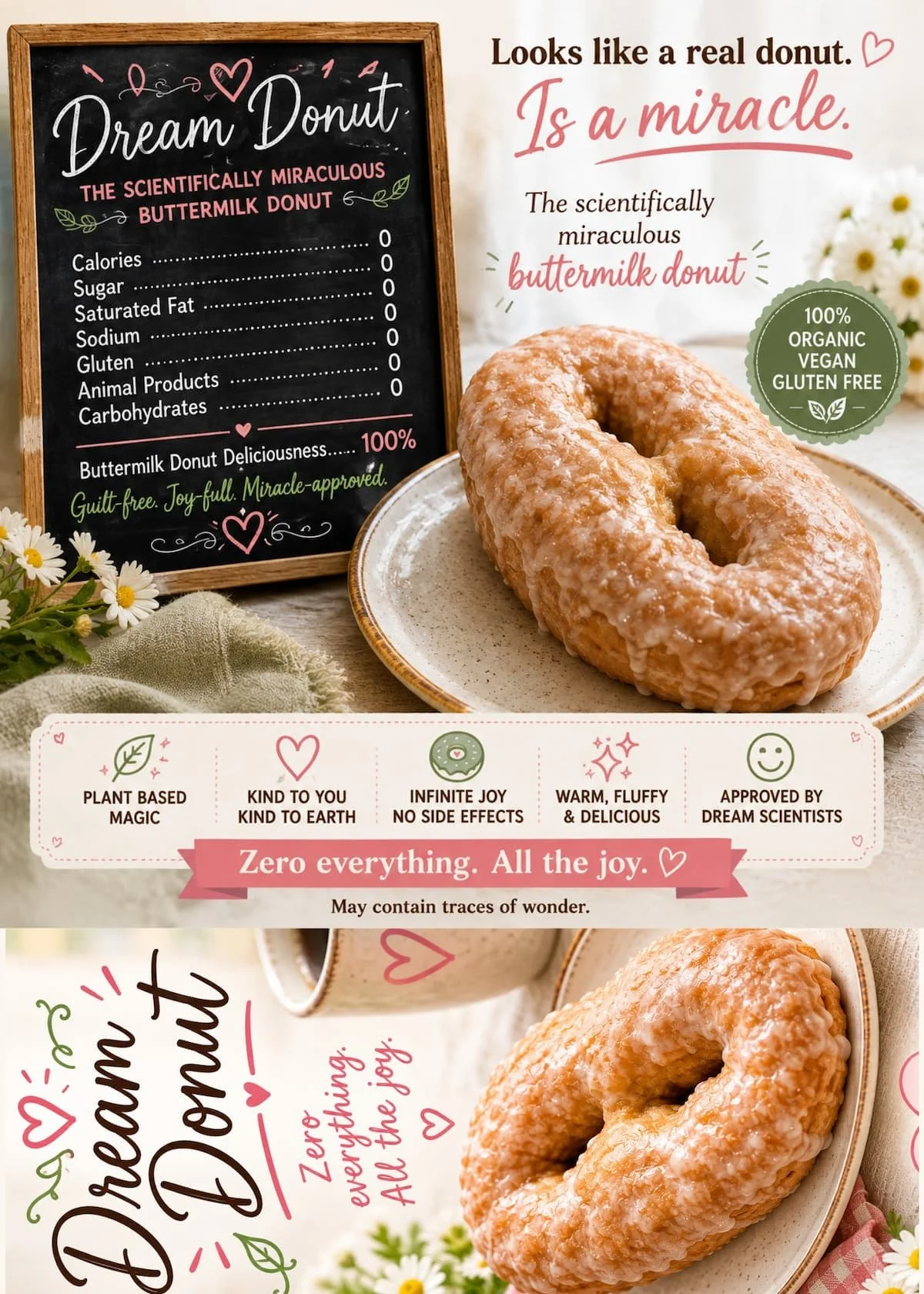 Dream Donut | Buttermilk Donut Greeting Card