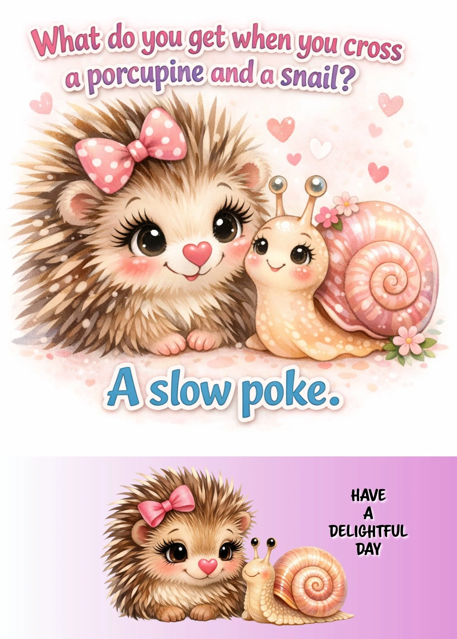 A Slow Poke - Delightfully Punny Nurse Greeting