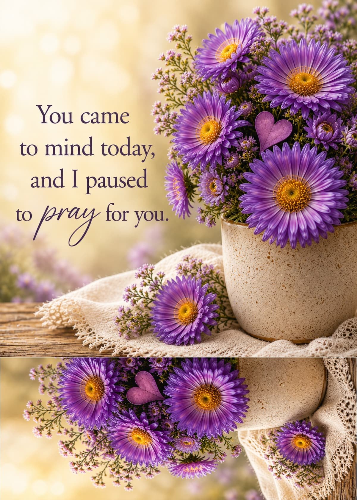 You Came To Mind Prayer Astor Greeting Card