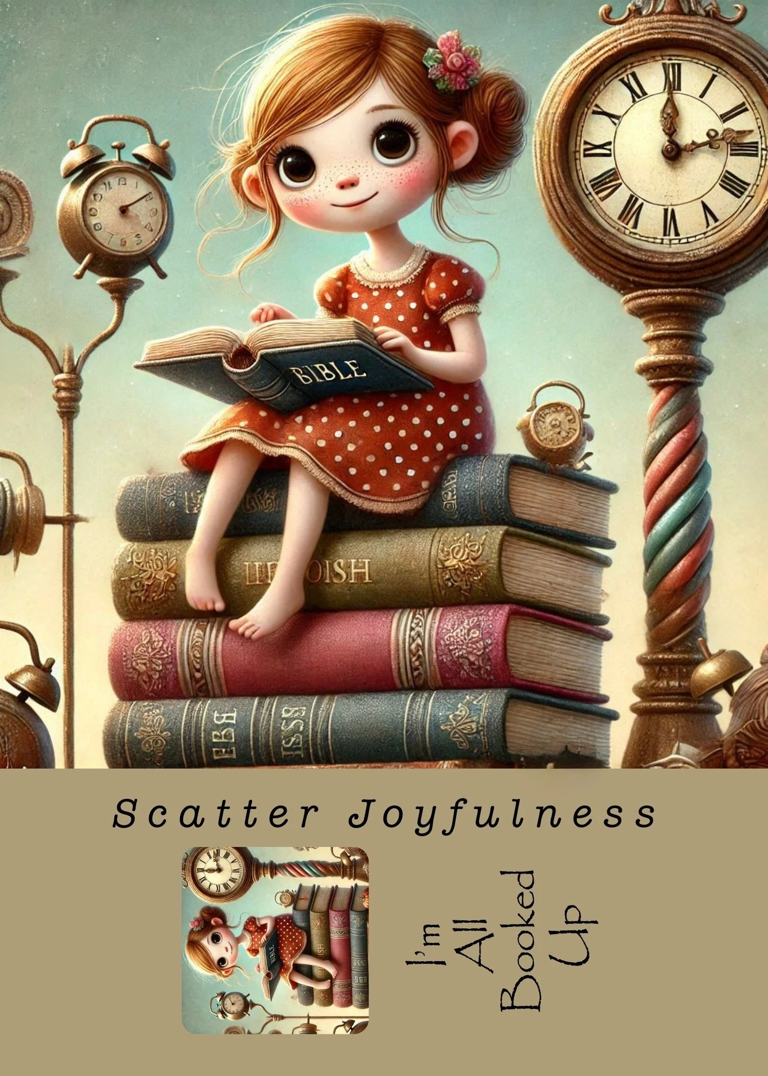 All Booked Up Reading Greeting Card