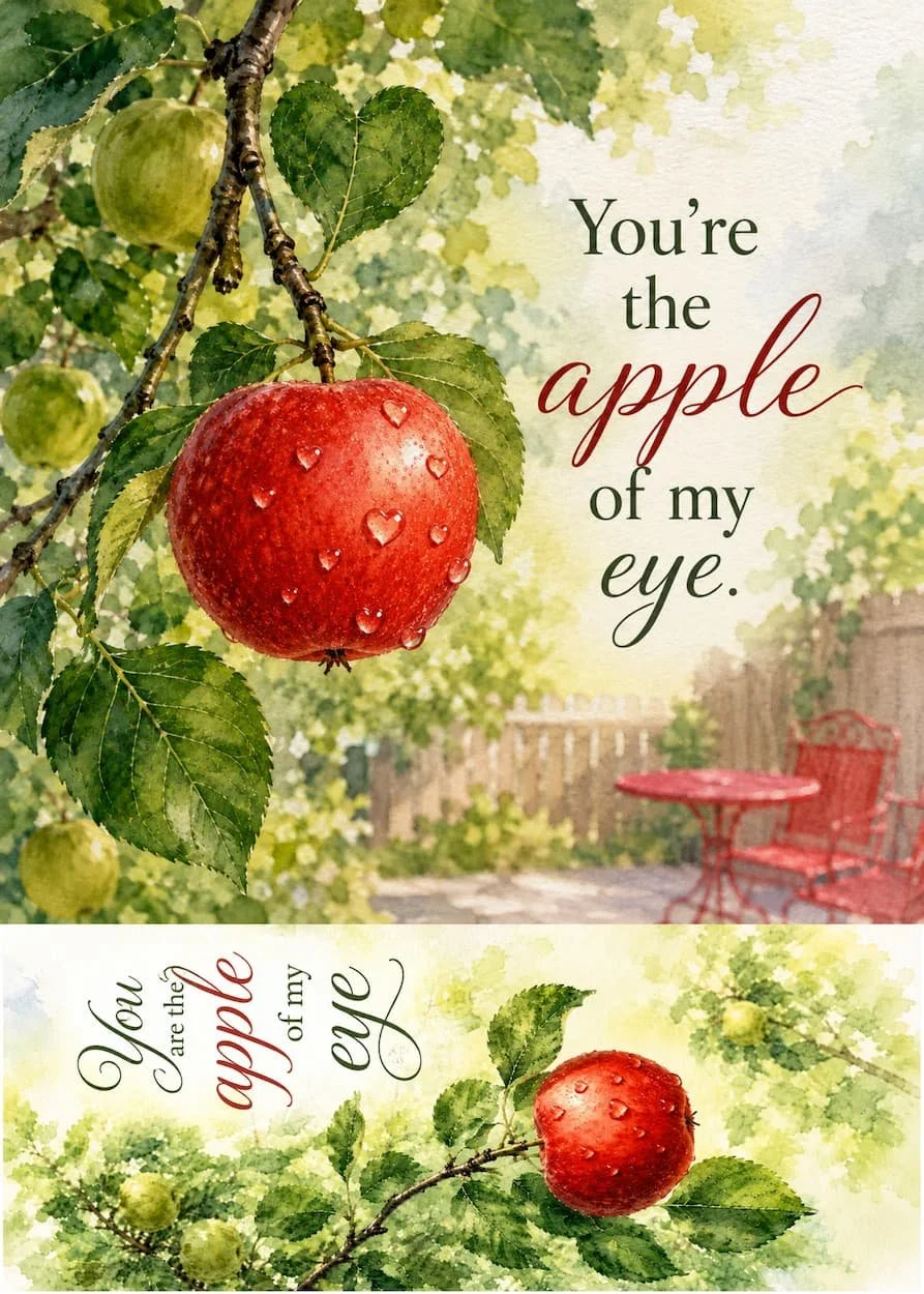 You’re the Apple of My Eye Greeting Card