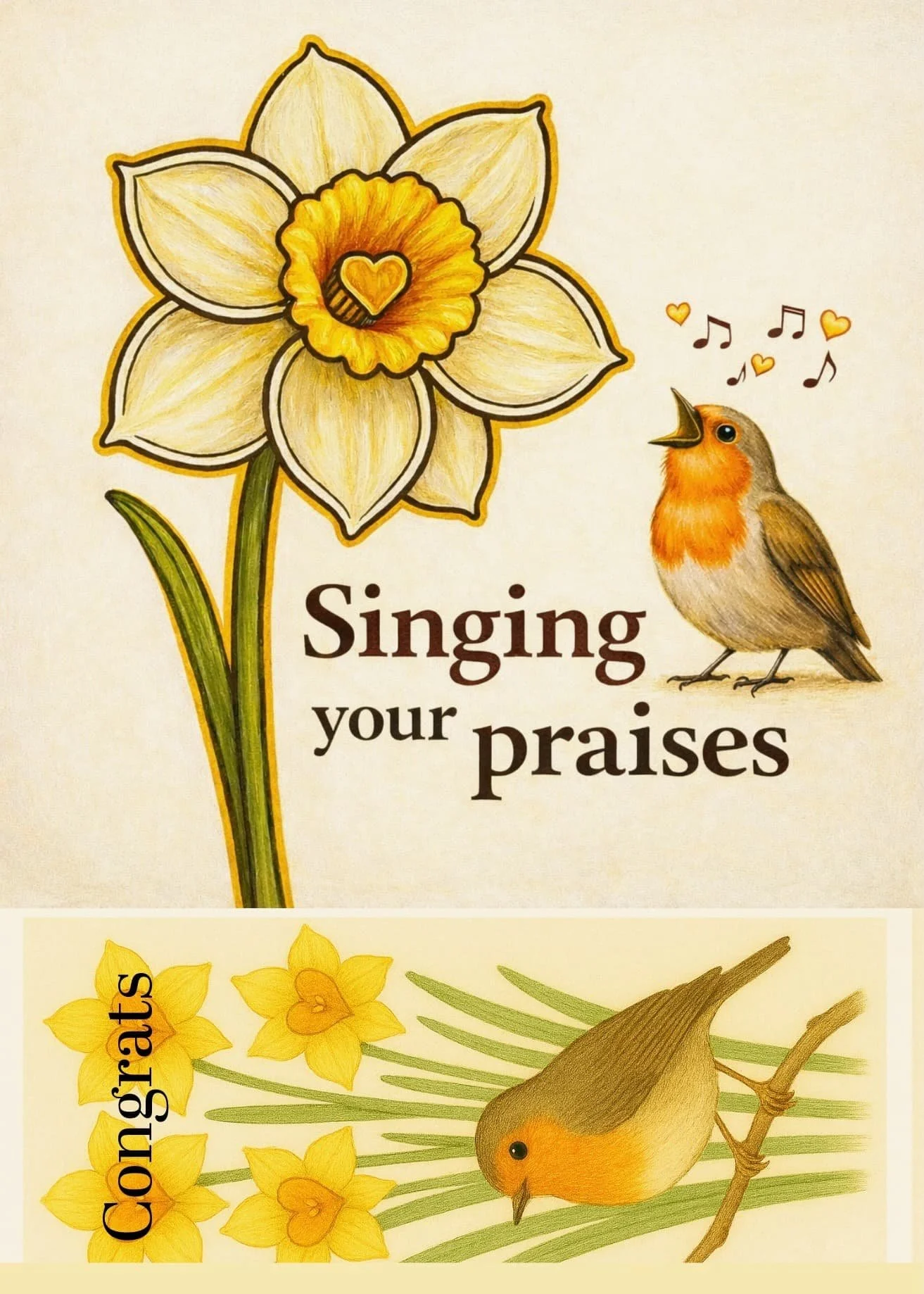 Singing Your Praises Appreciation Greeting Card Gift