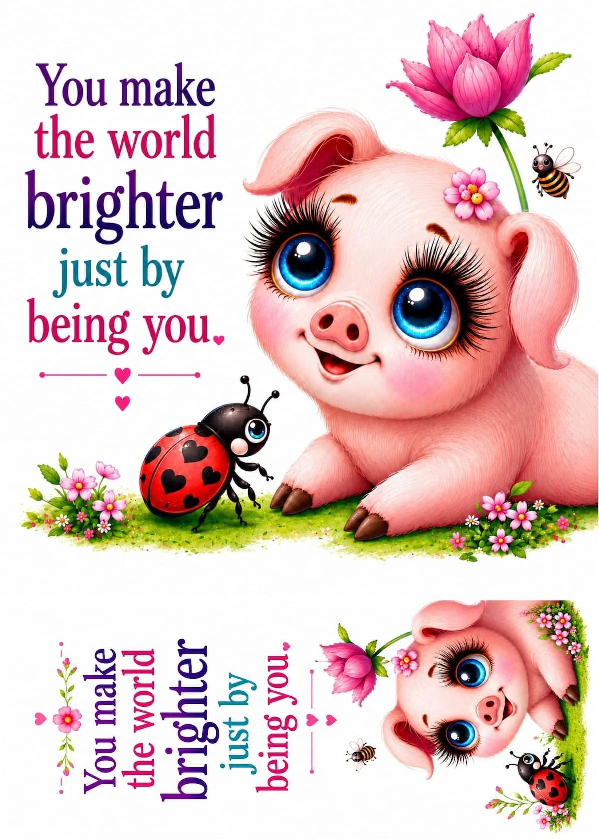 You Make the World Brighter Friendship Card