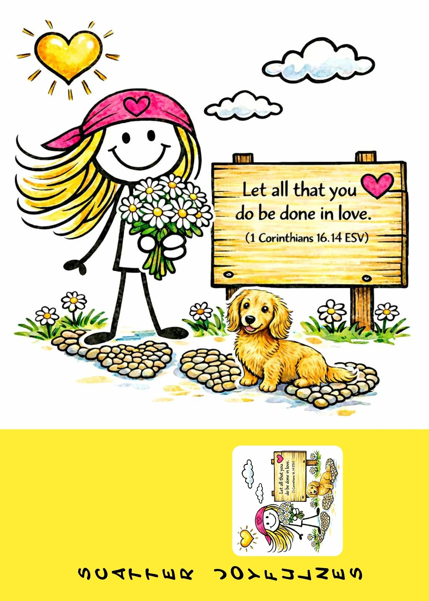 Done In Love Scripture Greeting