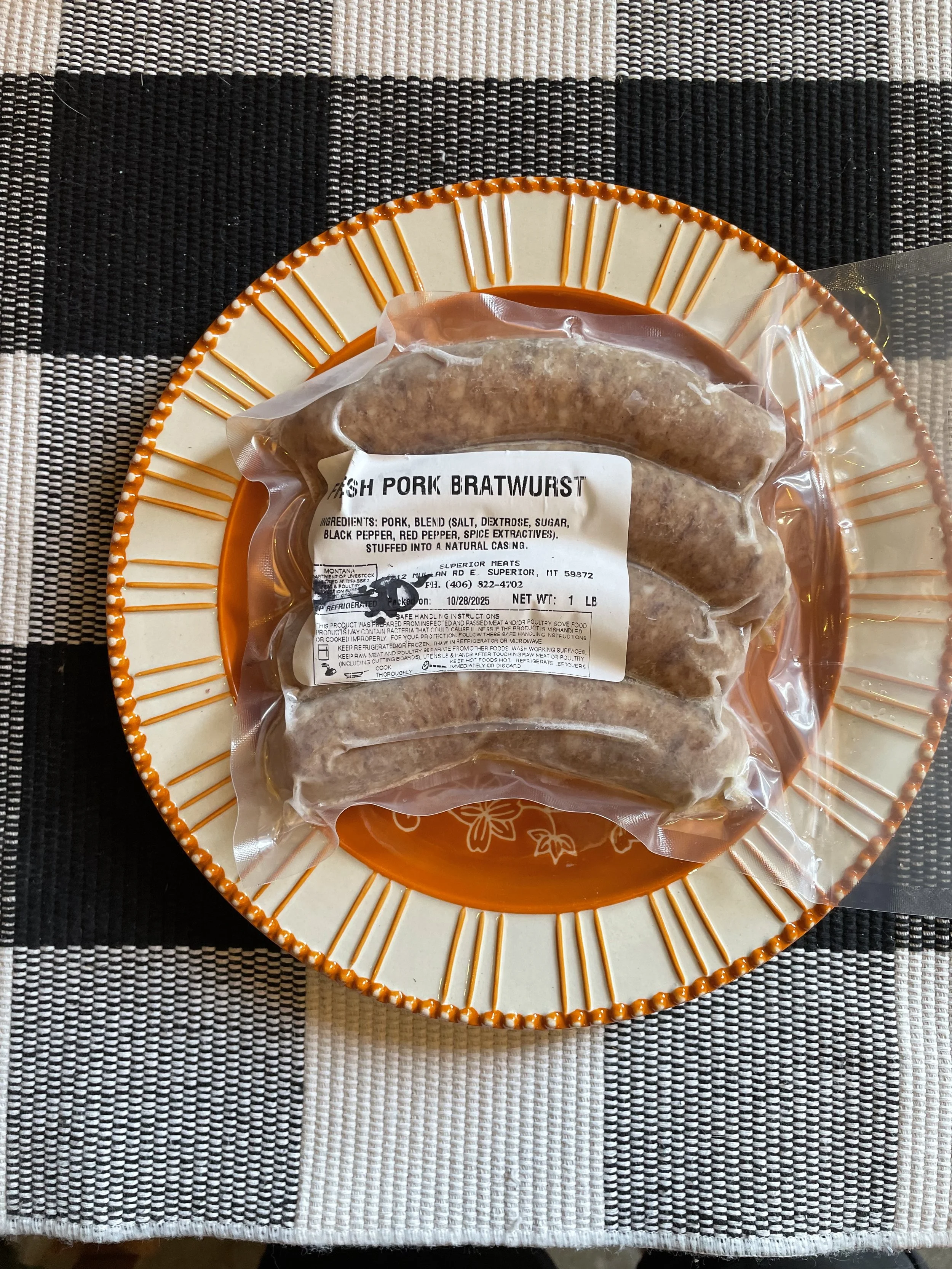Fresh Pork Bratwurst